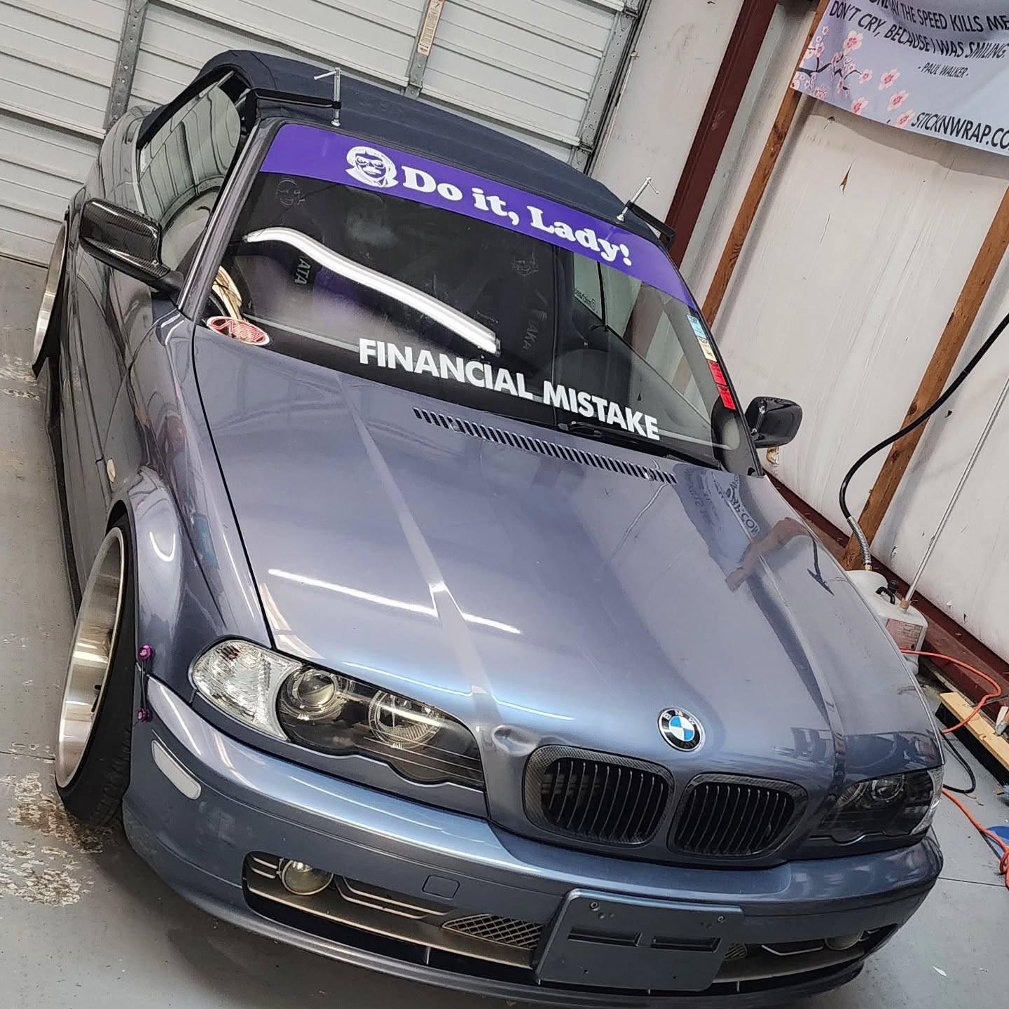 Need some custom lettering or bannerstrip for your vehicle? Give your ride a unique look. Make an appointment with us and have them professionally made by us. We are open, by appointment only. You can schedule online or link is in our bio. https://sticknwrap.setmore.com
Please email us at sales@sticknwrap.com or call 770-299-1980 for more information.
.
.
.
⌨ www.sticknwrap.com
📧 sales@sticknwrap.com
🔑 160 Stanley Court Suite A
Lawrenceville Ga 30046
☎️ 770-299-1980
⏰ Mon to Sat: Appointment Only
📽 YouTube: sticknwrap
🚘 @michaelsierra3
.
.
.
#decal #stickers #appointmentsavailable #bmw #bannerstrip #strip #carclub #lettering #sunblocker #matteblack #banner #advertising #promoting #automotive #simplelook #atlanta #lawrenceville #localsupport #design #itasha #dailydriven #slammed #lowered #jdm #sticknwrapdotcom