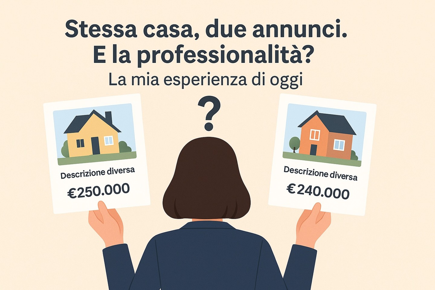 𝗢𝗴𝗴𝗶 𝗵𝗼 𝗮𝗰𝗰𝗼𝗺𝗽𝗮𝗴𝗻𝗮𝘁𝗼 𝘂𝗻𝗮 𝗺𝗶𝗮 𝗰𝗹𝗶𝗲𝗻𝘁𝗲 𝗮 𝘃𝗲𝗱𝗲𝗿𝗲 𝗱𝘂𝗲 𝗰𝗮𝘀𝗲… 𝗰𝗵𝗲 𝗶𝗻 𝗿𝗲𝗮𝗹𝘁à 𝗲𝗿𝗮𝗻𝗼 𝗹𝗮 𝘀𝘁𝗲𝘀𝘀𝗮.
Prezzi diversi.
Descrizioni diverse.
Indirizzo sbagliato.
Agenzie diverse.
Stesso immobile.
Il motivo?
Annunci pubblicati 𝘀𝗲𝗻𝘇𝗮 𝘂𝗻 𝘃𝗲𝗿𝗼 𝗶𝗻𝗰𝗮𝗿𝗶𝗰𝗼 𝗲𝘀𝗰𝗹𝘂𝘀𝗶𝘃𝗼, spesso solo con un “verbale”, che genera confusione e poca professionalità.
La mia cliente Roberta l’ha notato subito.
E per fortuna non ha pensato che fosse un mio errore… ma ha percepito chiaramente la superficialità di chi lavora senza metodo.
𝗘𝗰𝗰𝗼 𝗽𝗲𝗿𝗰𝗵é 𝗹𝗮𝘃𝗼𝗿𝗼 𝘀𝗼𝗹𝗼 𝗰𝗼𝗻 𝗶𝗻𝗰𝗮𝗿𝗶𝗰𝗵𝗶 𝗰𝗵𝗶𝗮𝗿𝗶, 𝗲𝘀𝗰𝗹𝘂𝘀𝗶𝘃𝗶 𝗲 𝘁𝗿𝗮𝘀𝗽𝗮𝗿𝗲𝗻𝘁𝗶.
È l’unico modo per tutelare chi compra e chi vende.
𝗩𝘂𝗼𝗶 𝗲𝘃𝗶𝘁𝗮𝗿𝗲 𝗯𝗿𝘂𝘁𝘁𝗲 𝘀𝗼𝗿𝗽𝗿𝗲𝘀𝗲 𝗾𝘂𝗮𝗻𝗱𝗼 𝗰𝗲𝗿𝗰𝗵𝗶 𝗼 𝘃𝗲𝗻𝗱𝗶 𝗰𝗮𝘀𝗮?
S𝗰𝗿𝗶𝘃𝗶𝗺𝗶: 𝘁𝗶 𝘀𝗲𝗴𝘂𝗼 𝗶𝗼.
#casandoagency #teamfochi #professionistaimmobiliare #venderecasa #comprare casa #pisa #immobiliareitalia #serietàprofessionale #esclusiva