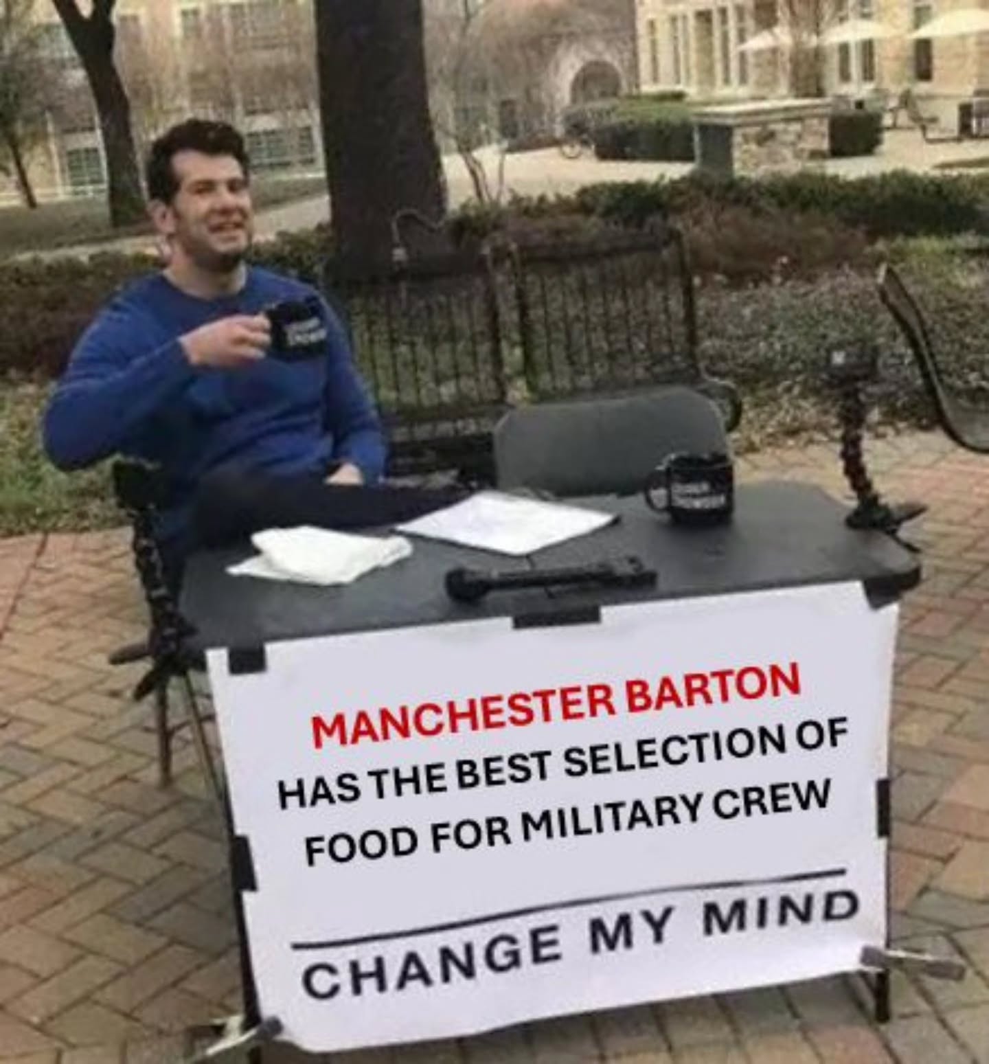 Still true 👍
#BartonEats #bartonaerodrome #Barton #Eccles #MilitaryAviation #militarycrew #militarylife #ch47 #raf #Odiham #Benson #Yeovilton #royalnavy #825rnas #militarypilot #militarylife