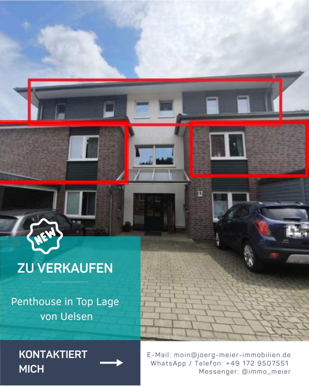 🏡 Drei Wohnungen, eine starke Chance für Kapitalanleger
In einem gepflegten Mehrfamilienhaus mit Aufzug stehen gleich drei gut vermietete Wohnungen zum Verkauf.
Alle drei überzeugen durch moderne Ausstattung, durchdachte Grundrisse, helle Räume und eine sehr gute Vermietbarkeit. Perfekt für alle, die eine solide und langfristige Kapitalanlage suchen.
🔹 Wohnung 1 (links) - ca. 89 m² | 3 Zimmer | Balkon | 2. OG
💶 265.000 € VB
• 89 m² Wohnfläche
• 3 Zimmer, davon 2 Schlafzimmer
• Großer Wohn- und Essbereich
• Balkon
• Einbauküche inklusive
• Aufzug im Haus
• Eigener Stellplatz
🔹 Wohnung 2 (rechts) - ca. 83 m² | 3 Zimmer | Balkon | 1. OG (rechts)
💶 260.000 € VB
• 83 m² Wohnfläche
• 3 Zimmer, davon 2 Schlafzimmer
• Helle, freundliche Räume
• Balkon
• Einbauküche inklusive
• Aufzug im Haus
• Eigener Stellplatz
🔹 Wohnung 3 (oben) - Penthouse | ca. 115 m² | 3 Zimmer | Balkon | DG
💶 330.000 € VB
• 115 m² Wohnfläche
• Großzügiger Wohn- und Essbereich
• 3 Zimmer, davon 2 Schlafzimmer
• Traumhafter Ausblick
• Balkon
• Einbauküche inklusive
• Aufzug im Haus
• Eigener Stellplatz
🧾 Käuferprovision: 4,165% inkl. MwSt. pro Einheit
📞 0172 9507551
📧 moin@joerg-meier-immobilien.de
📍 Am Markt 14, Uelsen