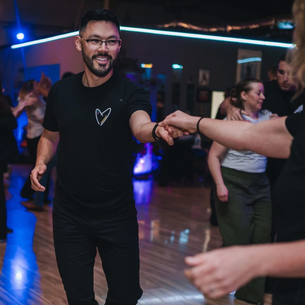 Join us for three levels of West Coast Swing classes every Monday, starting with WCS Basics at 6:30pmâ tonight Conor McClure will be teaching all three levels of class!
From there, we have Level 1 at 7:30pm and Level 2 at 8:30pm.
Please note that the WCS Basics class is a progressive seriesâ tonight is first night of the series so itâs a perfect time to join!
If you canât make it to the WCS Basics on Monday nights, we also have a second series every Tuesday at the same time.
â¨â¨â¨
Class Descriptions:
Basics - 6:30pm
Level 1 - 7:30pm
Level 2 - 8:30pm
WCS Basics: The WCS Basics class is a repeating monthly class that introduces the fundamental elements of West Coast Swing. If youâve previously taken the WCS Basics class, youâre welcome to drop-in any week of the month. If itâs your first time, we recommend taking the series from the very beginning. If youâre just beginning to explore dancing a second role, we recommend you start here as well. Since this class is introductory, there are no requirements to attend.
Level 1: We recommend taking the WCS Basics class for a minimum of 1-2 months before joining Level 1. If you can comfortably dance your basics to a whole song, you are ready to move up. We encourage you to take both WCS Basics and Level 1 concurrently for several months before joining Level 2, though this can vary depending on your previous dance experience, how frequently you social dance, or if you supplement group classes with private lessons.
Level 2: We recommend taking both Level 1 and Level 2 as you expand your knowledge and get comfortable with the faster-paced Level 2 classes.