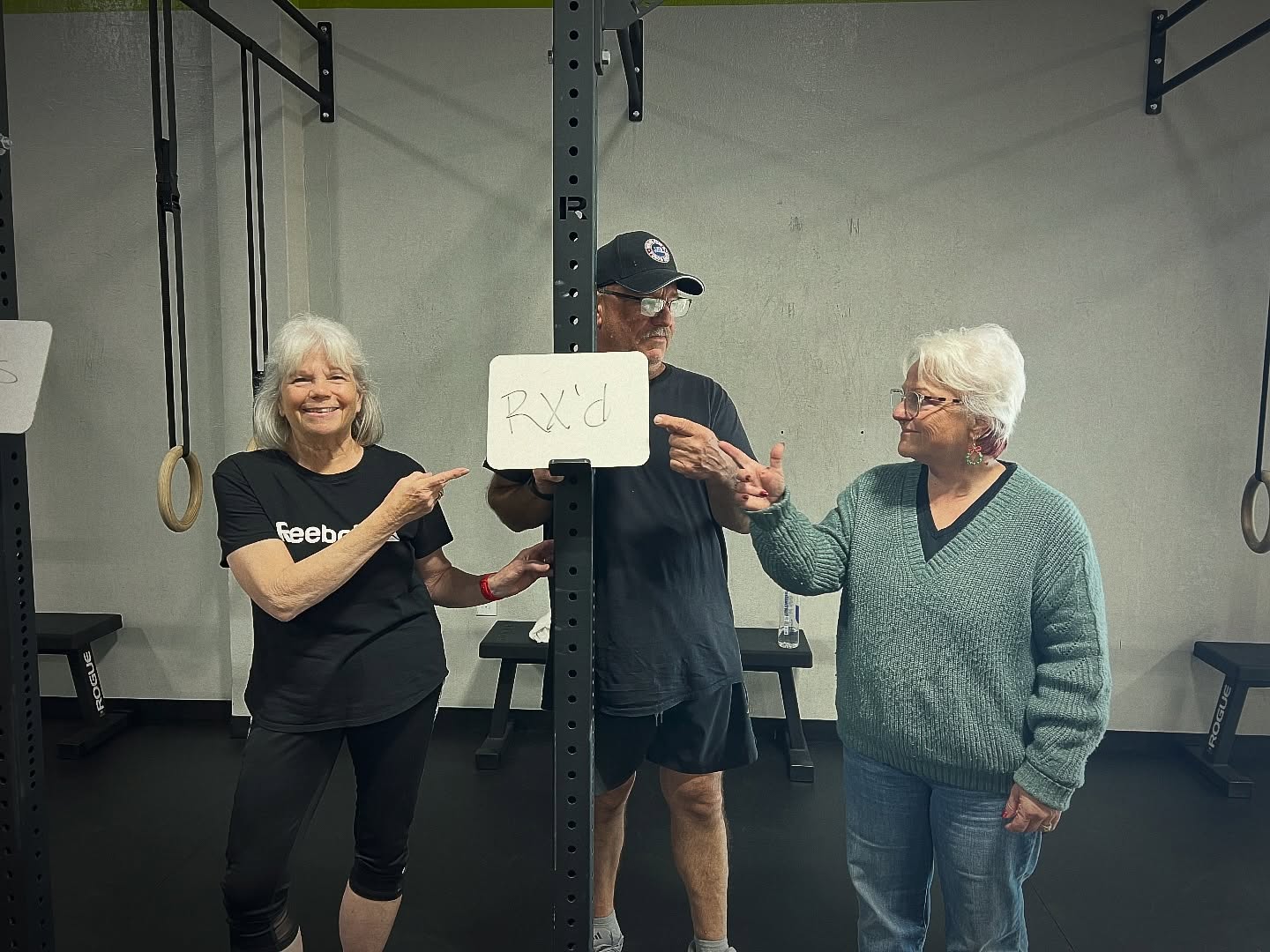 Our Lifers have been doing the programmed workout of the day lately and typically modify different weights or movements to meet the stimulus goal of the workout.
Today they were so excited when they realized they didn’t have to change the workout “hey, we RX’d that!” and finished under the time cap!
These three have been showing up consistently for nearly six months. Their strength, endurance and range of motion have increased tremendously and we are so proud of the work they are putting in! Thanks Coach Cindy @axident08 for navigating individual needs and pushing each member to gains 💪
No excuses. Everybody can benefit from a little HangtownCF in their lives. The workouts, the friends and the vibes. It’s more than just muscles. #mayhemaffiliate