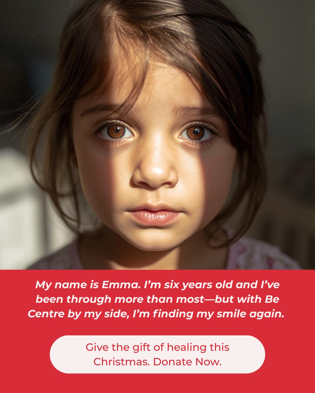 When Be Centre first met six-year-old Emma in February this year, she was a little girl carrying a very heavy world on her shoulders. In the six months leading up to this, her life had changed completely. Her parents had separated after a period of domestic violence, she had lost the only home she had ever known, and she had just received new diagnoses — Autism, Social Anxiety, and Generalised Anxiety Disorder.
Everything around her felt uncertain and unsafe. Emma lived in a constant state of worry, unsure how to make sense of her feelings or how to find comfort in a world that seemed to have turned upside down.
That is when Emma began her Hear Me Play program with Be Centre...
To read her full story, visit our website, linked in our bio.
For just $2,600, YOU can fund a full scholarship program and change a child’s future forever — with ripple effects that touch their family and the whole broader community.
Give the gift of healing this Christmas. Sponsor a child today. Help heal their tomorrow.
Donate at the link in bio.