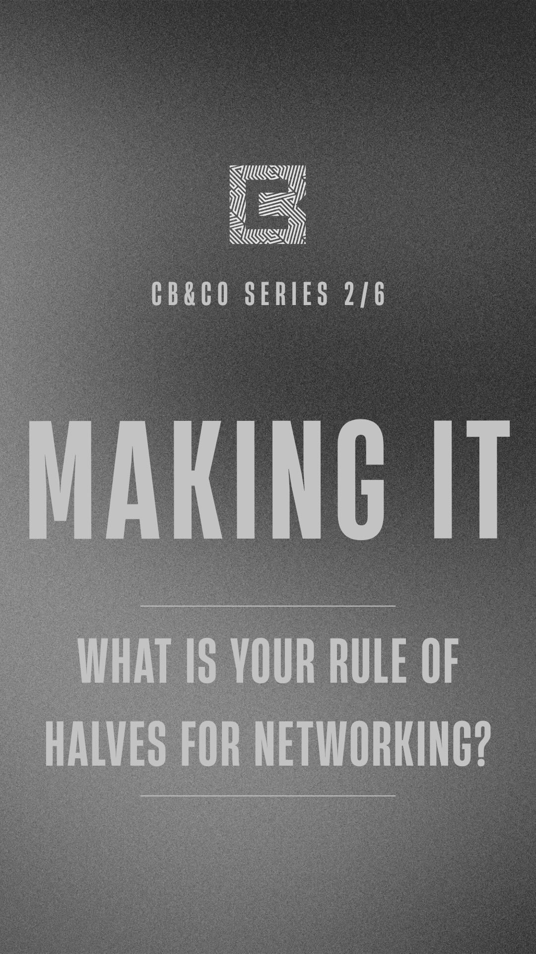 Making It 2/6: What is your Rule of Halves for networking?
#ruleofhalves #makingit #musicindustry #christianbarkerco