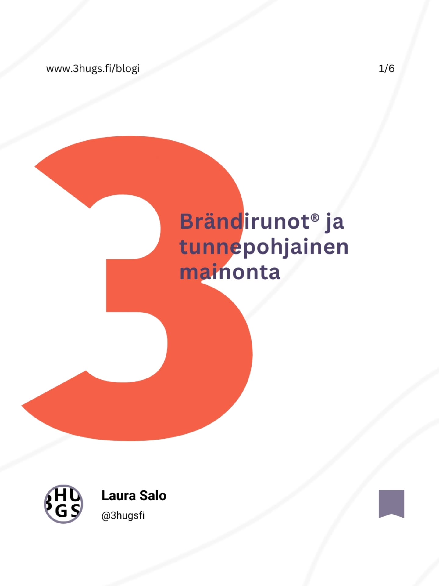 ~ 𝟯𝗛𝗨𝗚𝗦 𝗫 𝗕𝗟𝗢𝗚𝗜 ~
Aiheesta: BRÄNDIRUNOT® JA TUNNEPOHJAINEN MAINONTA
Mainonnan tärkein tehtävä ei ole kertoa yrityksen tuotteista ja hinnasta, ominaisuuksista tai eduista. Sen sijaan se on herättää tunteita vuorovaikutuksessa asiakkaan kanssa. Puhutella asiakasta tavalla, jolla tämä kiinnostuu brändistä ja saada siten aikaan haluttua toimintaa. ✨️
✔️ Brändirunot® yhdistävät faktat ja kokemuksen, niin että viesti jää mieleen ja luo välittömän tunnereaktion. Tunnepohjaisessa mainonnassa ratkaisevaa on, että asiakas kokee jotakin ennen kuin ymmärtää miksi.
🚘 Esimerkiksi autonvalmistajan mainoksessa faktalista muuttuu lyhyen brändirunon avulla lopulta elämykseksi:
“Edessäsi avautuvat maisemat, kantavat - tilaa antavat. Jokainen mutka on lupaus seikkailusta.”
💎 Koska tunne ohittaa järjen — brändi tuntuu elävältä, joltain, johon asiakas kokee samaistuvansa.
.
.
👉🏼 Jatka lukemista täältä:
𝘄𝘄𝘄.𝟯𝗵𝘂𝗴𝘀.𝗳𝗶/𝗯𝗹𝗼𝗴𝗶
.
.
3HUGS.FI ~ ME LUOMME 𝑇𝐴𝑅𝐼𝑁𝑂𝐼𝑇𝐴, jotka puhuttavat ℎ𝑢𝑜𝑚𝑒𝑛𝑛𝑎.
.
#3hugs #3hugsfi #3hugsmarketing #3hugsbranding#brändi #brändiruno #mainonta #konsepti #brändiviestintä #tarinallistaminen #asiakaskokemus #cx #ex #bx #TunneViestintä #markkinointiviestintä #strategianytimessä