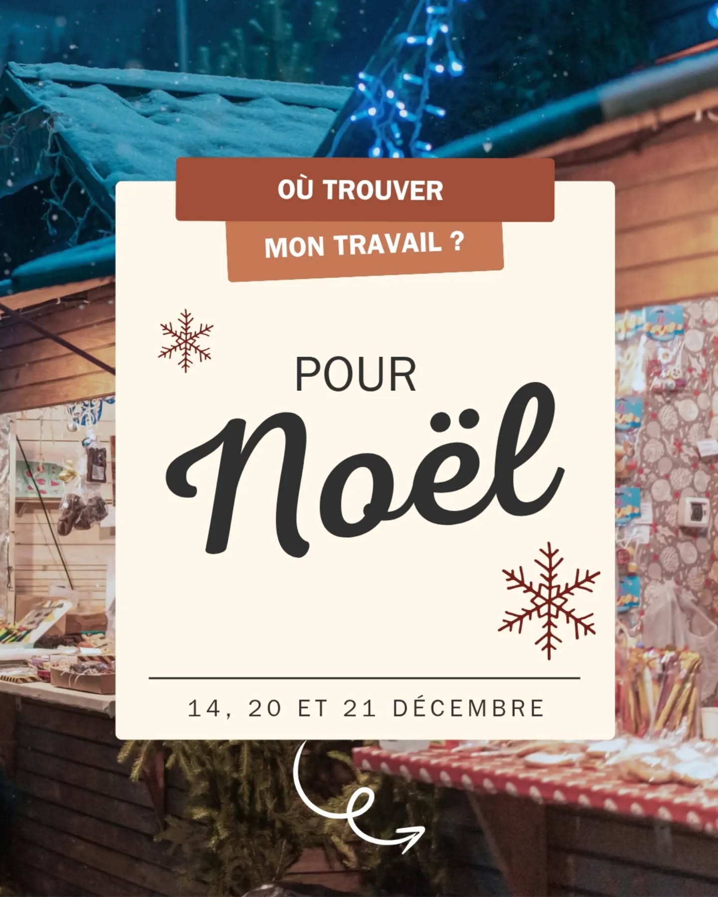 Les RDV de décembre et bien plus encore !
😉
#marchedenoel #artisanattextile #Ateliernoon #pourfemmes