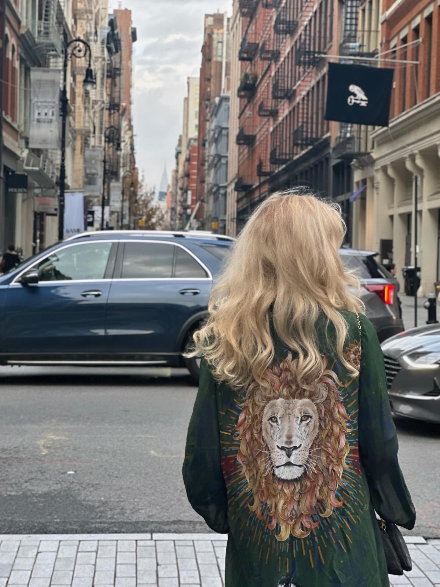 George swapping the streets of Dublin for NYC Shop our collection at Eadach.com #eadachbysaraoneill #nyc #merrion