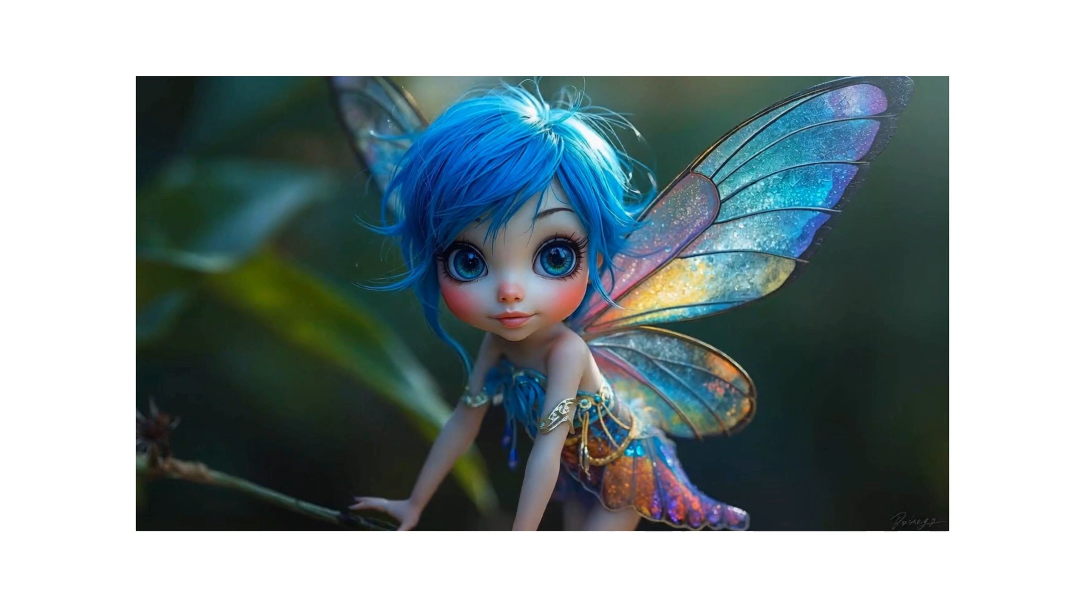 playing around with Rainbow Fairies. A long ago colab with my sister... :)