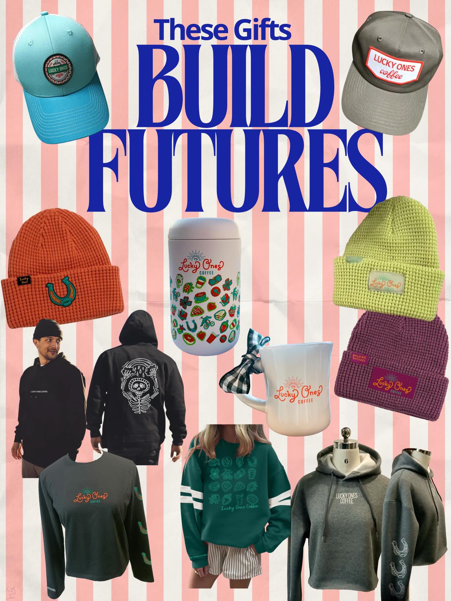 GIVE GIFTS THAT BUILD FUTURES! Get that new new for stocking stuffers. Ceramic lined travel mugs?! Gift Cards?! Cozy new hats and beanies?!
Available to pick up in stores or we ship nationwide!!! Pre-orders will ship in January! Shopping link in bio!