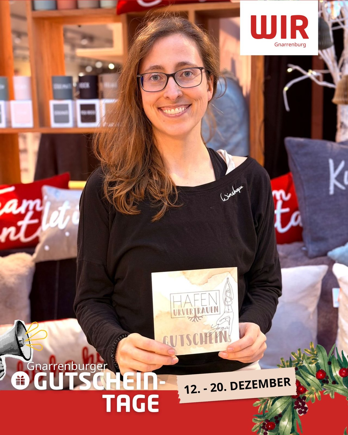 Achtsamkeit verschenken mit Urvertrauen Yoga
Zehn Prozent Rabatt auf jeden Gutschein während der Gnarrenburger Gutscheintage.
Ein guter Zeitpunkt, um im neuen Jahr bewusst Ruhe und Auszeiten einzuplanen – für sich selbst oder als Geschenk.
Wer macht noch mit? Schau auf www.wir-gnarrenburg.de
#wirgnarrenburg #gnarrenburg #gutscheintage @hafenurvertrauen_yoga