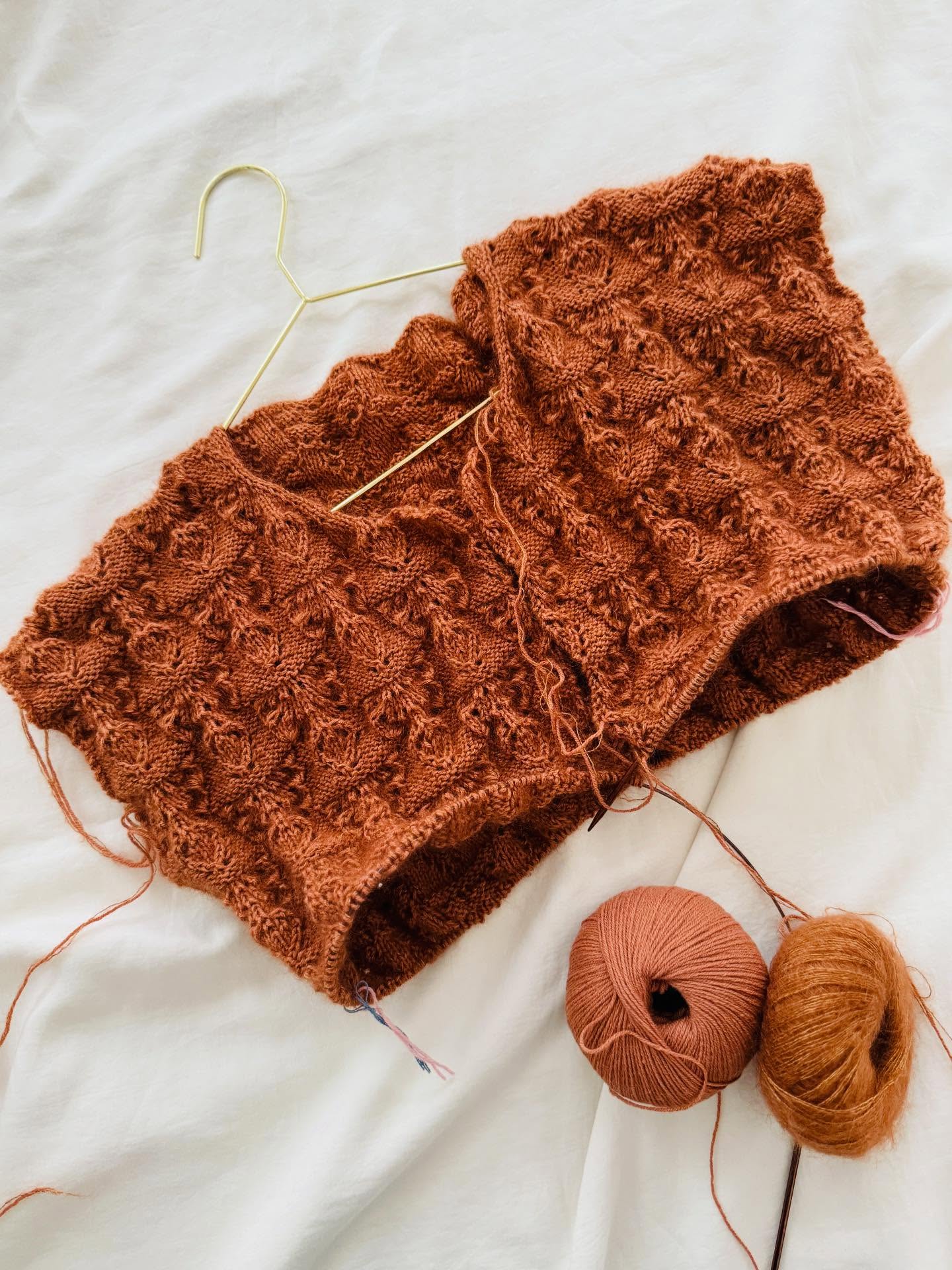 Pierre is growing slowly but surely and I am pretty sure it will be a new favorite when the days are getting longer, warmer and brighter again 💗
.
.
.
Pattern in progress by me: #pierrecardigan
.
Wool: Soft Silk Mohair and Merino in the shade Copper by @knittingforolive
.
Advertising
.
#lace #laceknitting #stricken #strick #strickenmachtglücklich #strickenmachtsüchtig #strickenistmeinyoga #knitting #knittinglove #knittingaddict #knitknitknit #nevernotknitting #iloveknitting #handmade #slowfashionmovement #diy #diyfashion #knitter #knittersofinstagram #knittersgonnaknit #knitstagram #knitspiration #knittinginstagram #knittingismyyoga #tejer #strikking #tricoter #breien #strikk