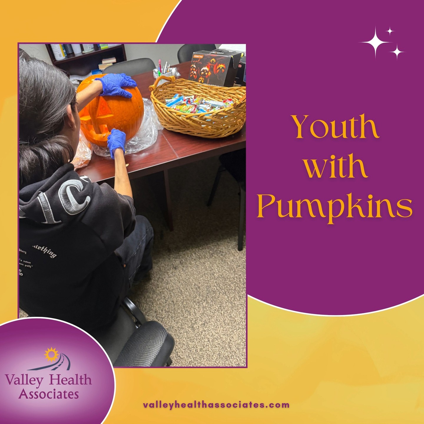 The VHA youth got their hands dirty and expressed their creativity with pumpkins!
Donate to our MC Gives campaign today! montereycountygives.com/vha
#ValleyHealthAssociates #VHA #NonProfit #Salinas #Recovery