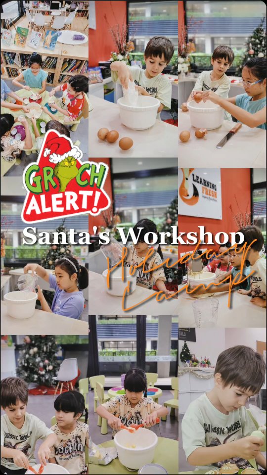 Merry Grinchmas and don't be a grouch! 🌲
#santaworkshop #reggioemilia #wintercamp