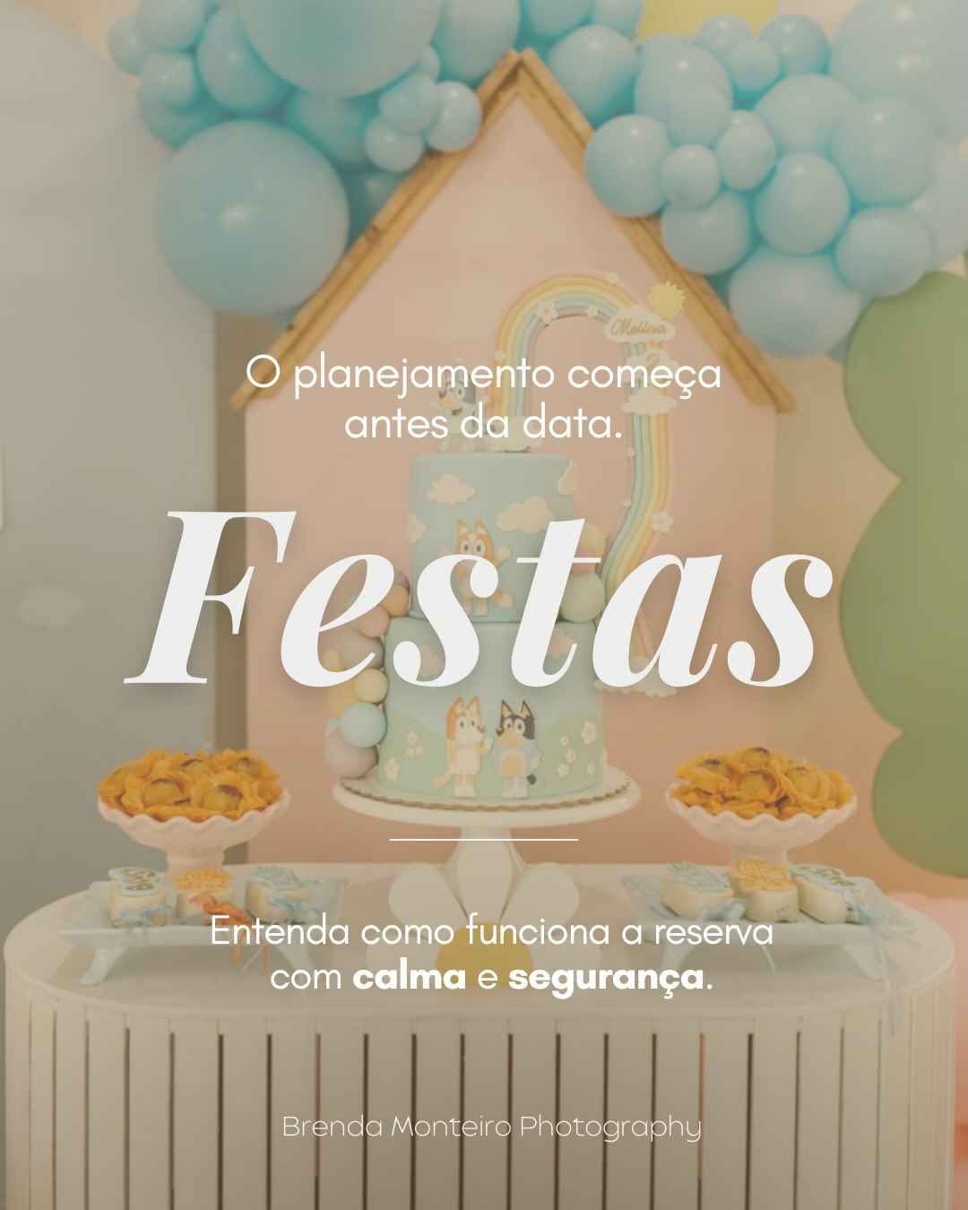 Planejar a fotografia da festa ou do batizado com antecedência é um cuidado que faz toda a diferença.
Quando você se organiza com antecedência, garante disponibilidade de agenda, evita imprevistos e vive esse dia com muito mais calma e presença.
E se a data ainda não estiver 100% definida? Está tudo bem! Fica tranquila: você pode indicar até 3 possíveis datas, nós deixamos todas pré-reservadas e a confirmação oficial acontece até 3 meses antes do evento.
É um processo pensado para respeitar o tempo da família e trazer segurança desde o início.
💛 Quer garantir que esse dia tão especial seja leve, bem planejado e inesquecível? Clique no link da bio e organizamos juntas.