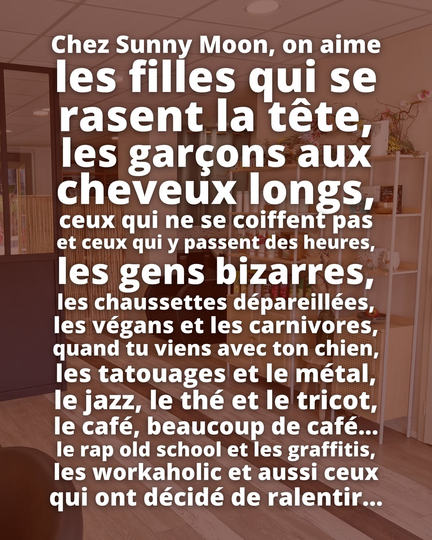Bref, juste un petit rappel pour dire que tout le monde est accepté tel qu'il est 💛
Surtout, viens avec tes particularités, c'est ça qui rend le moment si agréable !
🐰🌈🤟