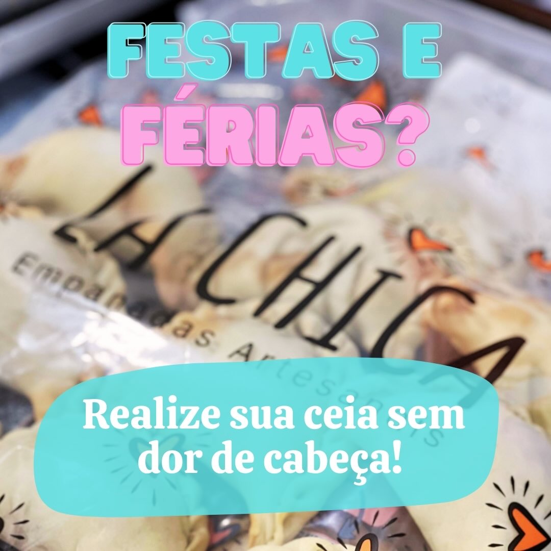 Ainda não sabe o que vai ter na sua ceia?
Nós sabemos, EM-PA-NA-DAS! 🥟
É prático, rápido e muuuuuito saboroso!
📲 clica no link da bio que ainda dá tempo de encomendar as suas chicas!
Te esperamos para mais um #MomentoLaChica em 2025 🧡