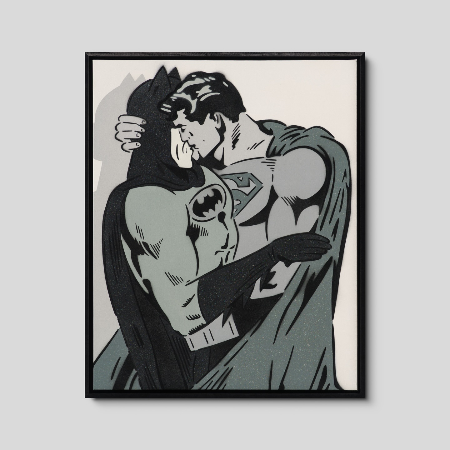 Monochromatic Between the Capes with glitter in the capes. Available exclusively from @castlefineart swipe to see more pics of it and see the glitter effect ➡️👉🏼🖼️✨