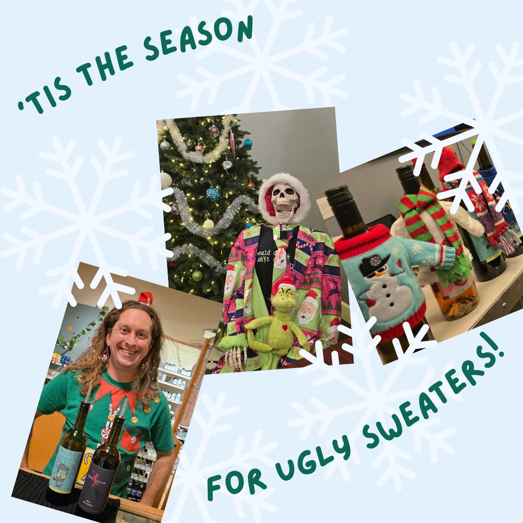 Ugly sweaters deserve their runway moment — and we’re here to celebrate them!
Next weekend, strut your festive fashion disasters at TruthTeller and we’ll reward you with 2-for-1 tastings + 10% off bottles.
Because nothing pairs with questionable knitwear quite like wine. 🍷✨
#UglySweaterWeekend #TruthTellerWine #WineAndSweaters #SipTheSeason #MerryAndMerlot #HolidayCheers #FestiveFashionFails #CabernetChristmas #SipSipUglySweater