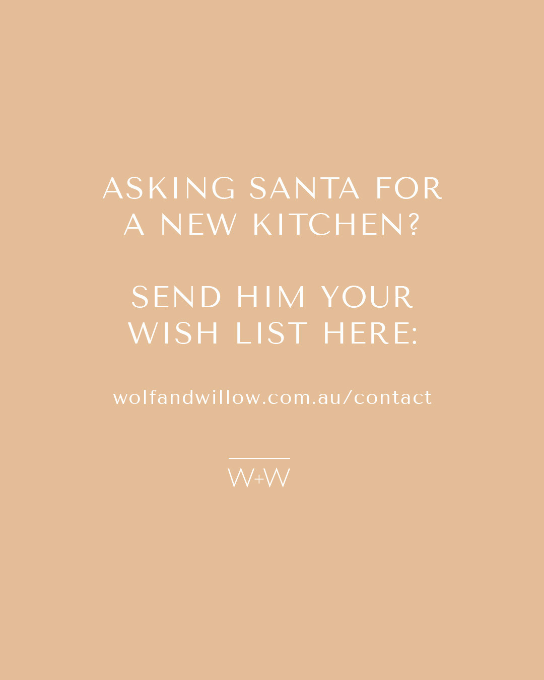 🎅✉️🎅
If you're wishing for a new kitchen, bathroom, outdoor area... (or a whole reno!) write your letter to Santa at www.wolfandwillow.com.au/contact 😆
==========
🔨 Wolf and Willow Projects: Home renovation and outdoor living specialists in the Byron Bay, Hinterland and Northern Rivers region.