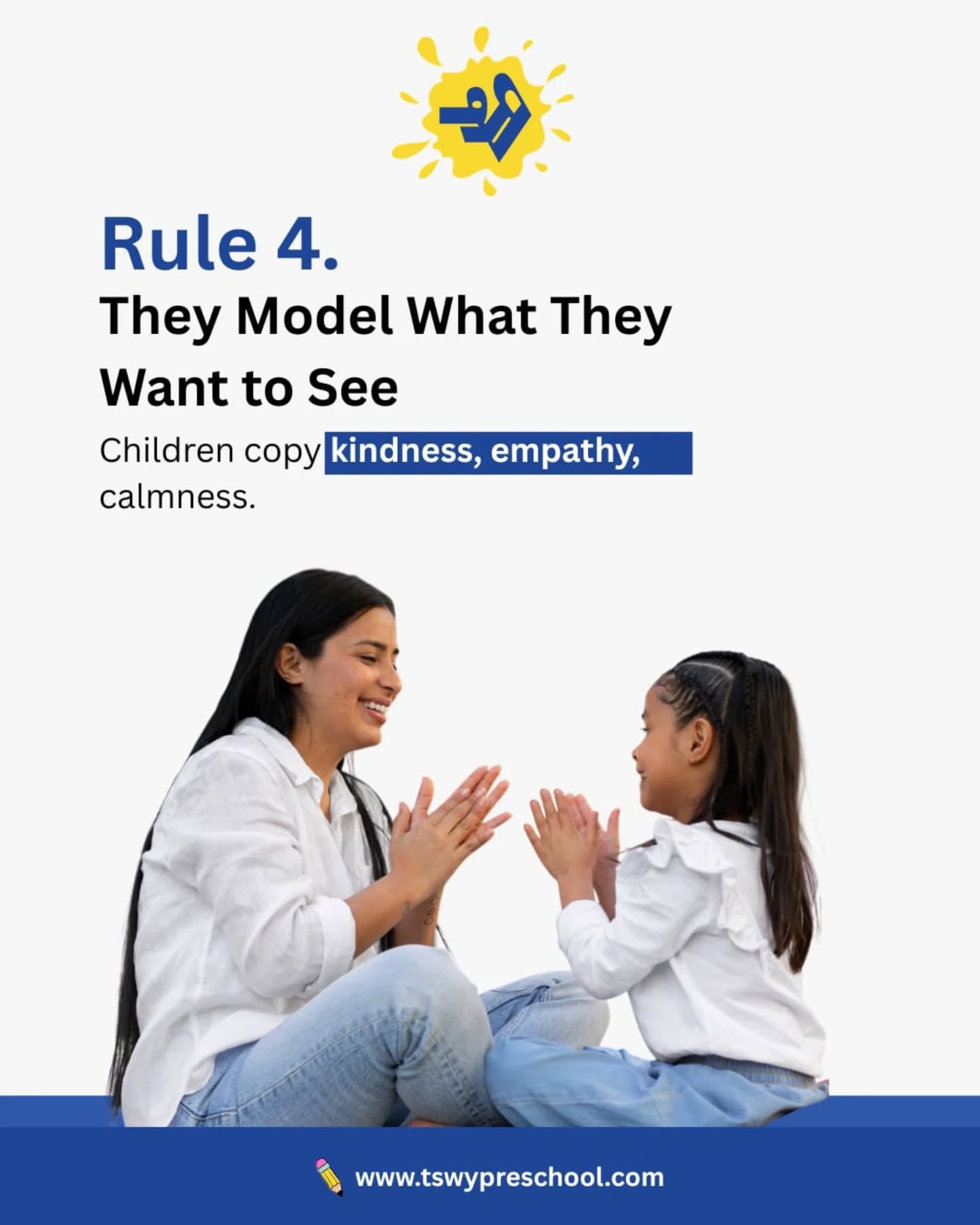 4 Unspoken Rules of Strong Parents 🌱Strong parenting is calm, consistent, and intentional.1️⃣ They stay calm when their child isn’t
They don’t mirror the chaos — they ground the moment.2️⃣ They correct the behavior, not the child
“This action wasn’t okay,” not “You aren’t okay.”3️⃣ They choose connection over control
Because understanding teaches more than authority.4️⃣ They model what they want to see
Children copy kindness, empathy, and calm — not lectures.At The Shri Ram Wonder Years, we believe emotionally secure children grow through gentle guidance, emotional safety, and mindful parenting.💛 Strong parents don’t raise perfect kids — they raise confident, kind humans.#TheShriRamWonderYears #TSWY #StrongParenting #MindfulParenting #PositiveDiscipline #GentleParentingIndia #EmotionallySecureKids #EarlyChildhoodEducation #ParentingWisdom #raisingconfidentchildren