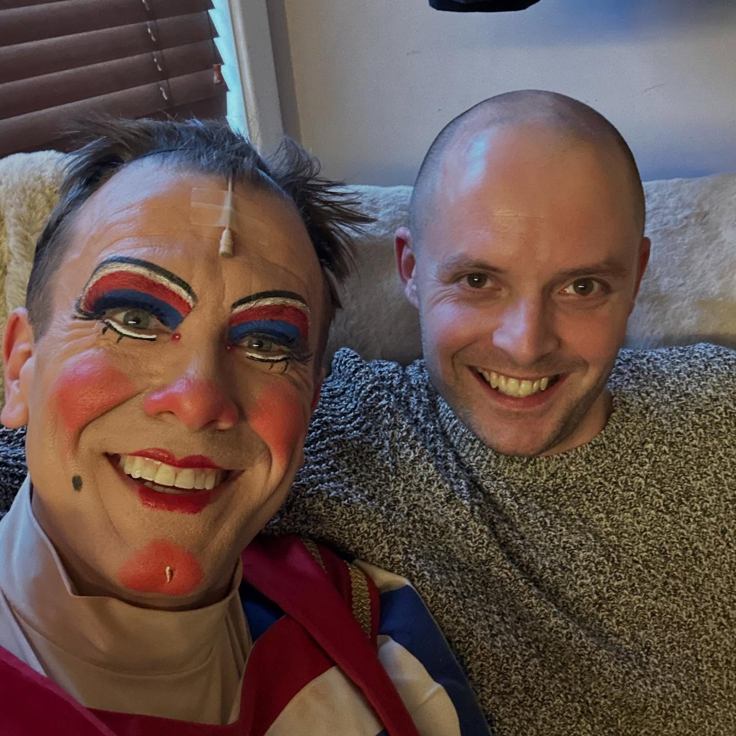 A lovely last minute visit from someone I haven't seen in sixteen years, thanks so much for popping in #jamescamp, we've come a long way from My Fair Lady