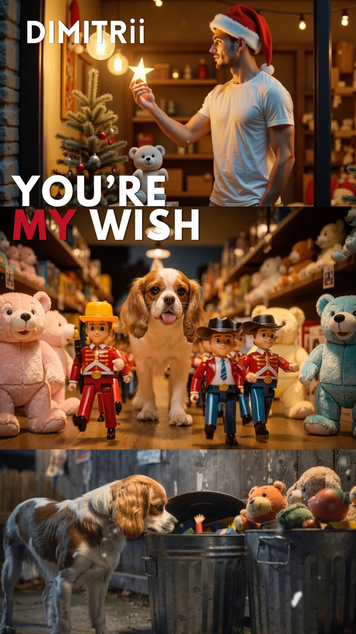 We could all do with a little joy. You’re My Wish Christmas single. Full vid on #youtube #newmusic #xmas #dancemusic #christmas @dimitrii.music