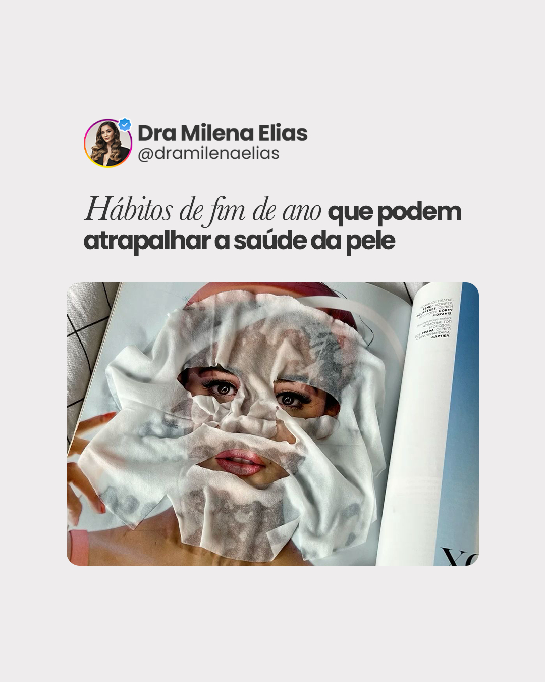 Festas, viagens, praia, piscina, maquiagem… o fim de ano junta tudo o que mais exige da pele em pouco tempo. E é justamente nessa época que muitos hábitos “temporários” acabam deixando consequências que aparecem meses depois.
Quando entendemos quais atitudes pesam mais, fica muito mais fácil aproveitar sem culpa, ajustando pequenos comportamentos em vez de tentar “consertar” tudo depois.
Se você tem dúvidas sobre como adaptar seus cuidados para essa fase do ano, deixe sua dúvida nos comentários. Assim consigo abordar nos próximos conteúdos o que realmente faz diferença para você.