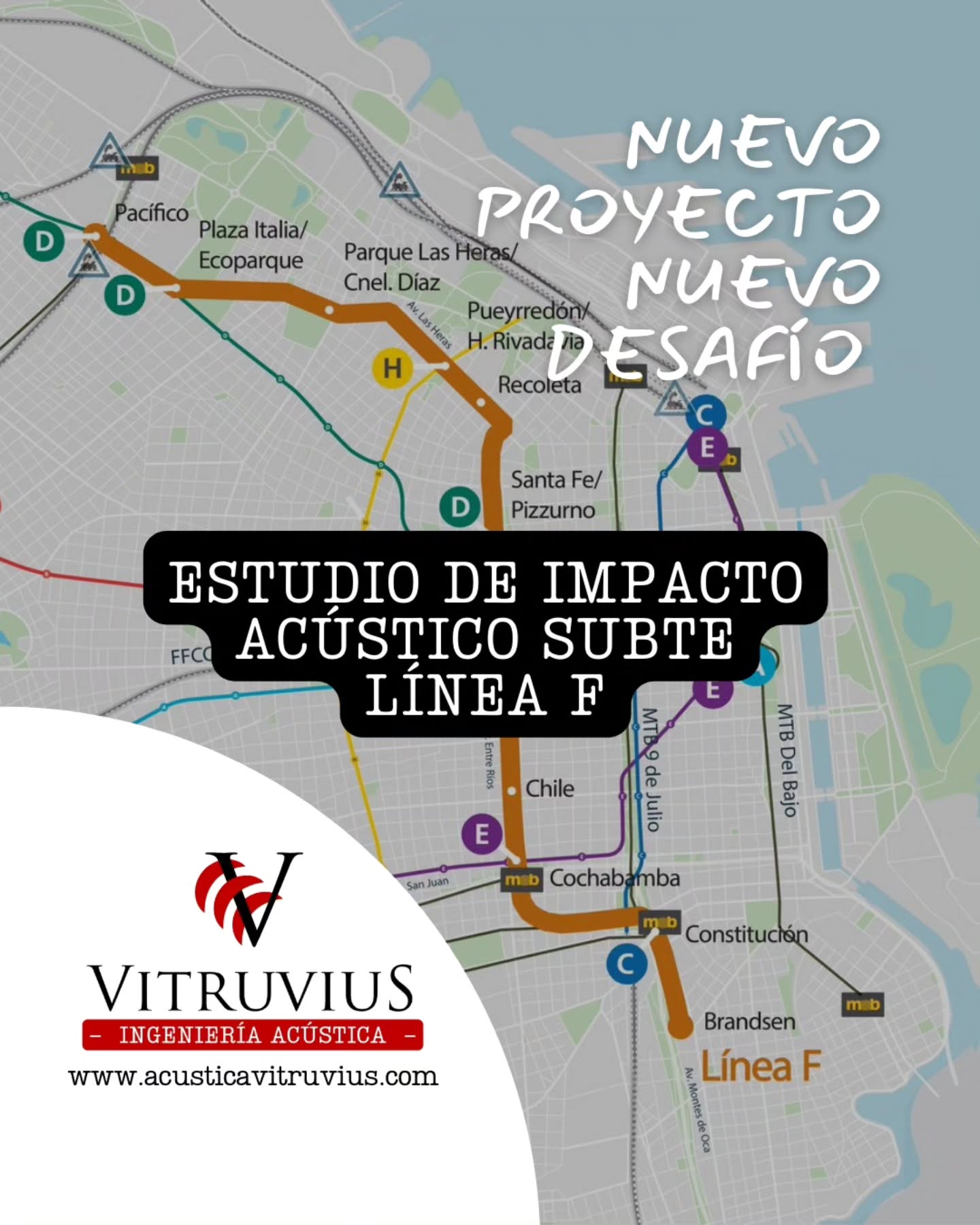 🚇✨ ¡VitruviuS forma parte del equipo que llevará a cabo el Estudio de Impacto Ambiental de la futura Línea F del Subte de Buenos Aires!
Estamos orgullosos de contarles que seremos responsables de evaluar y pronosticar los ruidos y vibraciones de una de las obras de infraestructura más importantes y esperadas de la ciudad.
La Línea F no solo conectará barrios, acortará distancias y transformará la movilidad urbana: también será una oportunidad para construir una ciudad más humana, más habitable y más consciente del entorno sonoro. 💙🌍
Estudiar su impacto acústico implica grandes desafíos:
🔹 Analizar cómo las vibraciones del túnel pueden afectar a edificios sensibles.
🔹 Establecer la Línea de Base Acústica (LBA) y efectuar mediciones de control en distintas etapas de la obra.
🔹 Modelar escenarios futuros a partir de simulaciones para anticipar impactos
🔹 Diseñar soluciones que cuiden a la comunidad y mejoren la calidad de vida.
Ese es nuestro compromiso: aportar ciencia, ingeniería y sentido común para que Buenos Aires crezca sin perder bienestar.
Gracias a quienes confían en nuestro trabajo. Seguimos construyendo ciudades más silenciosas, más saludables y más nuestras. 🤍
Vitruvius Ingeniería Acústica
www.acusticavitruvius.com
#VitruviuS #Acústica #ImpactoAmbiental #AcústicaUrbana #RuidoUrbano #IngenieríaAcústica #Subte #LineaF #BuenosAires #MovilidadSostenible #ConsultoríaAcústica #ObrasPúblicas #Vibraciones #InfraestructuraArgentina #EvaluaciónAmbiental