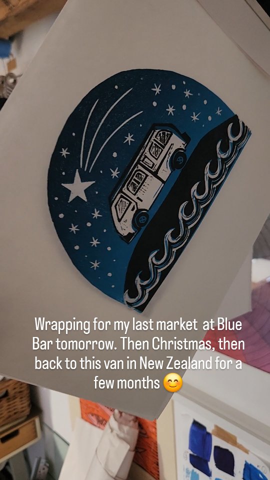 Nearly there! Last weekend of markets until next May! I will be cutting lino on our travels though.
Treasure Market at @blueinporthtowan 10 - 5, Sat and Sunday.
#printing
#linocuts
#vanlife