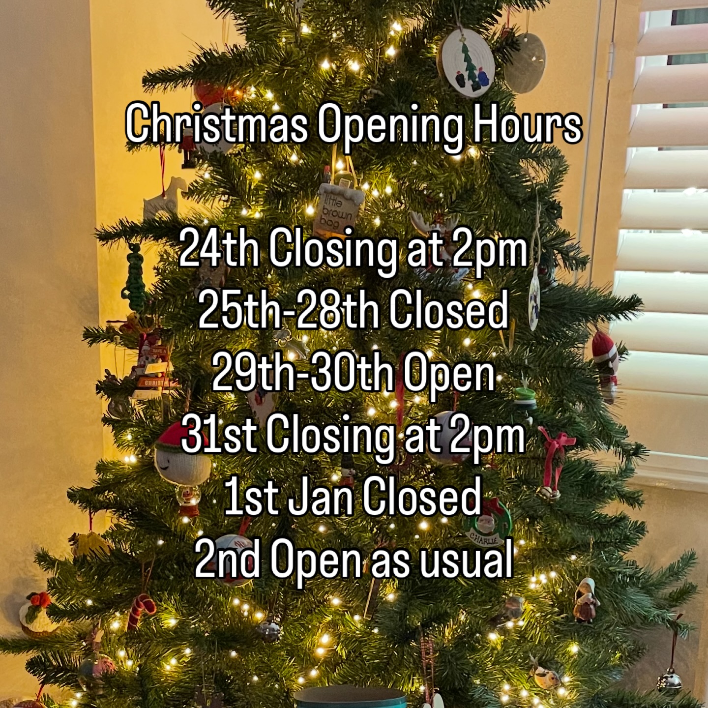 🎄 Christmas & New Year Opening Hours 🎄
Here’s when we’ll be open over the festive period - plan your refills accordingly
24th Dec – Closing at 2pm
25th–28th Dec – Closed
29th–30th Dec – Open
31st Dec – Closing at 2pm
1st Jan – Closed
2nd Jan – Open as usual
Thank you for all the support this year 💚
Wishing you a low-waste Christmas and a happy, refill-filled New Year ✨
#ChristmasHours #FestiveOpening #ZeroWaste #ShopLocal #RefillShop #SmallBusiness #KentRefills #Tonbridge