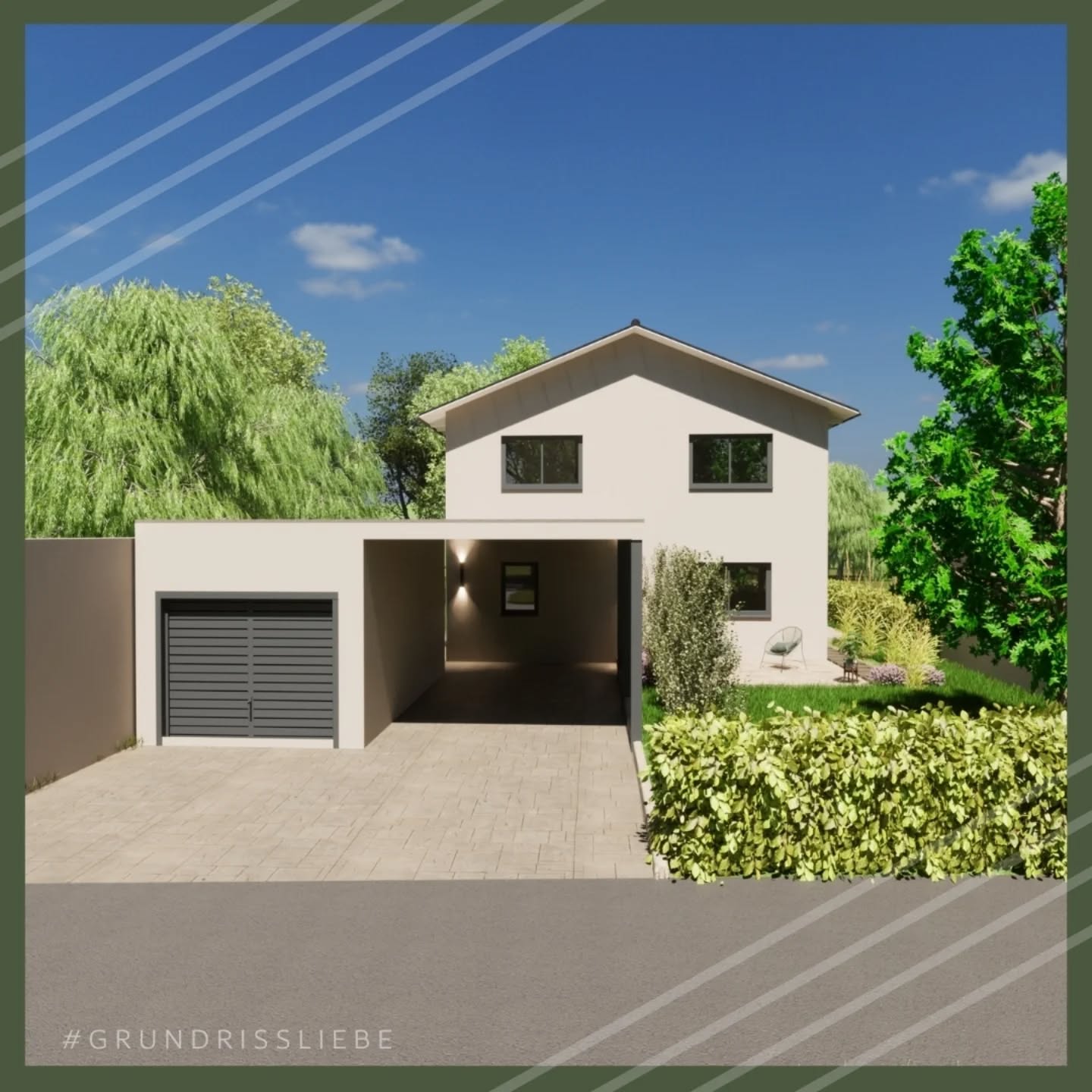 Das Grundstück als Herausforderung - schmal, vorne eingebaut, hinten ein direkter Nachbar - Blickschutz ist gewünscht.
Nach Norden ein super schöner Blick.
Und so ist ein ungewöhnlicher Eingangsbereich entstanden - seitlich, mit Durchgang durch das extrabreite Carport.
Zusätzlich gibt es den kurzen Weg direkt in Technik/Abstellraum um Einkäufe schnell einzuordnen.
Küche mit Blick nach Norden, Wohnbereich nach Süden mit Blickschutz zum Nachbarn und einem gemütlichen Kamin.
Vor allem liebe ich den Essbereich, hell, groß und der Mittelpunkt des Lebens😍
#grundrissliebe #Grundriss #Schmal #Haus #Hausbau Holzhaus Neubau Grundstück Satteldach Kamin Architektur instaarchitecture interior interiordesign
homestyle