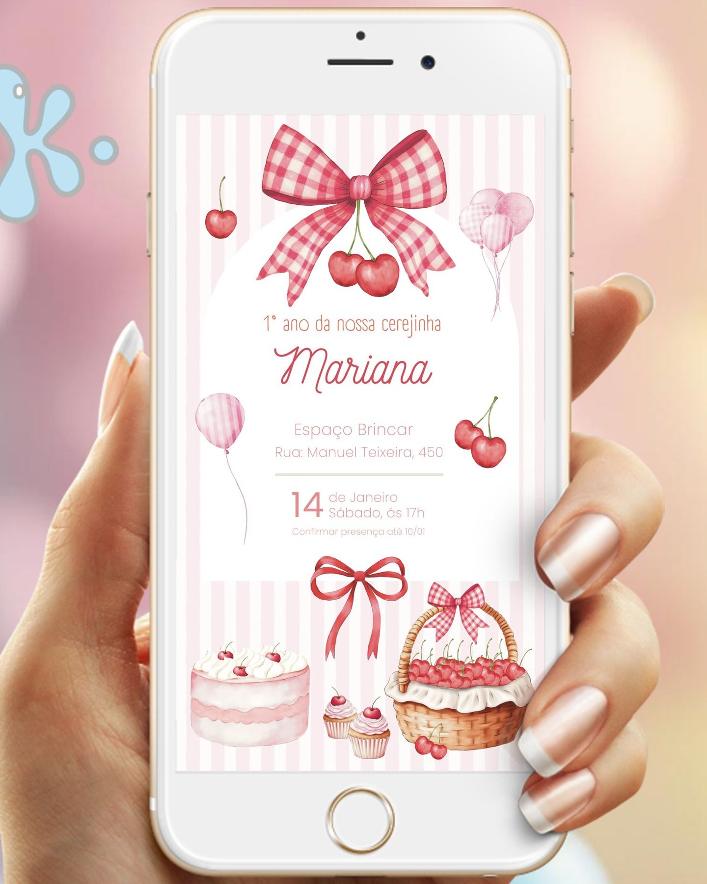 🍒🎀 Um convite doce como o primeiro aninho!
Delicado, personalizado e perfeito para celebrar momentos especiais 💗
✨ Pode ser impresso
✍️ Texto totalmente personalizável
📩 Enviamos amostra para aprovação
#convitedigital #conviteinfantil #temacerejinhas #primeiroaninho #festainfantil #kidsart #convitepersonalizado 🍒