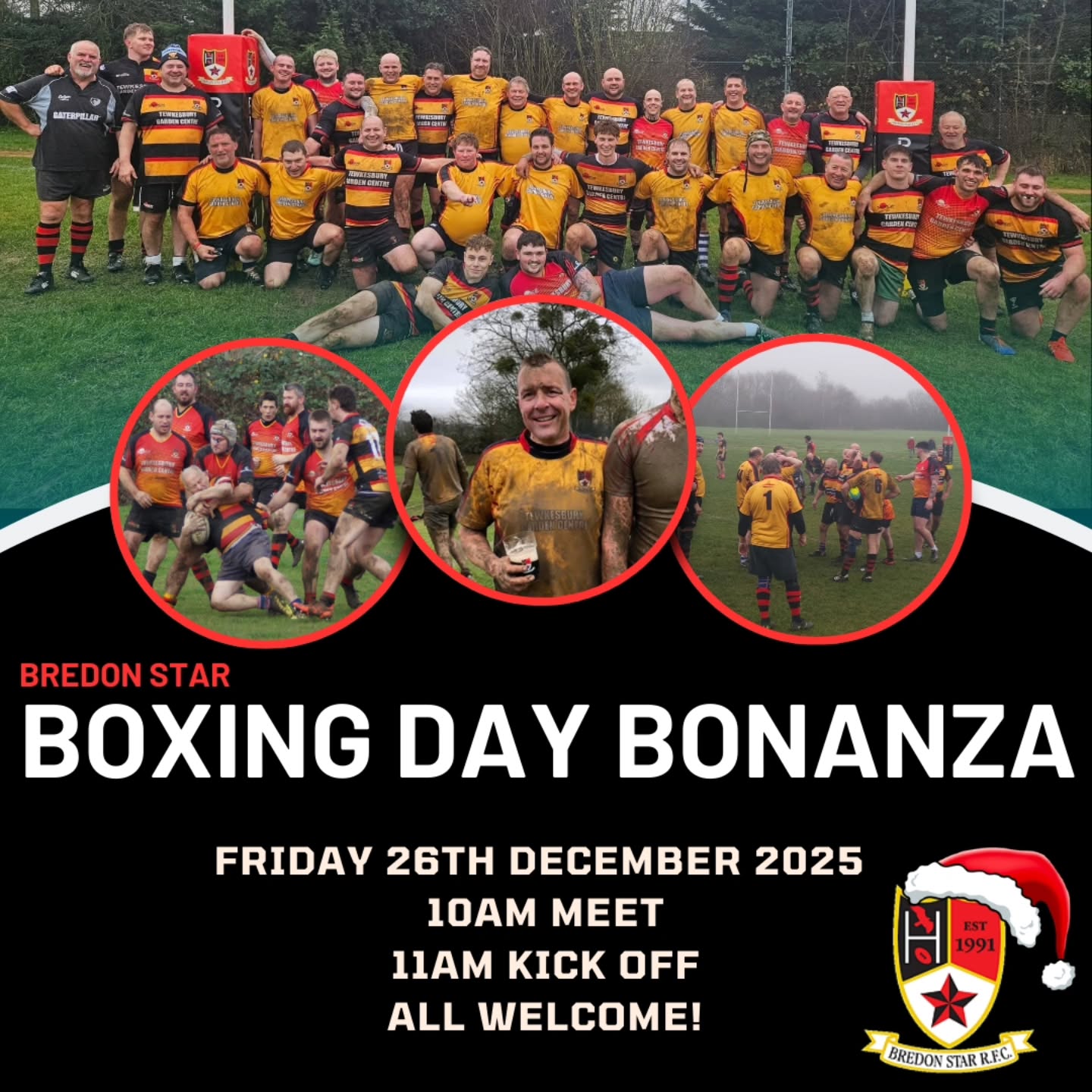 Here we go.... The Christmas announcement everyone's been waiting for!
🎄BOXING DAY BONANZA🎁
10am meet at Bredon Playing Fields for a 11am KO.
Everyone is welcome!!
Merry Christmas 🎅🎉
#boxingdaybonanza #BredonFamily #DriveOnStar #SweetBredonStar