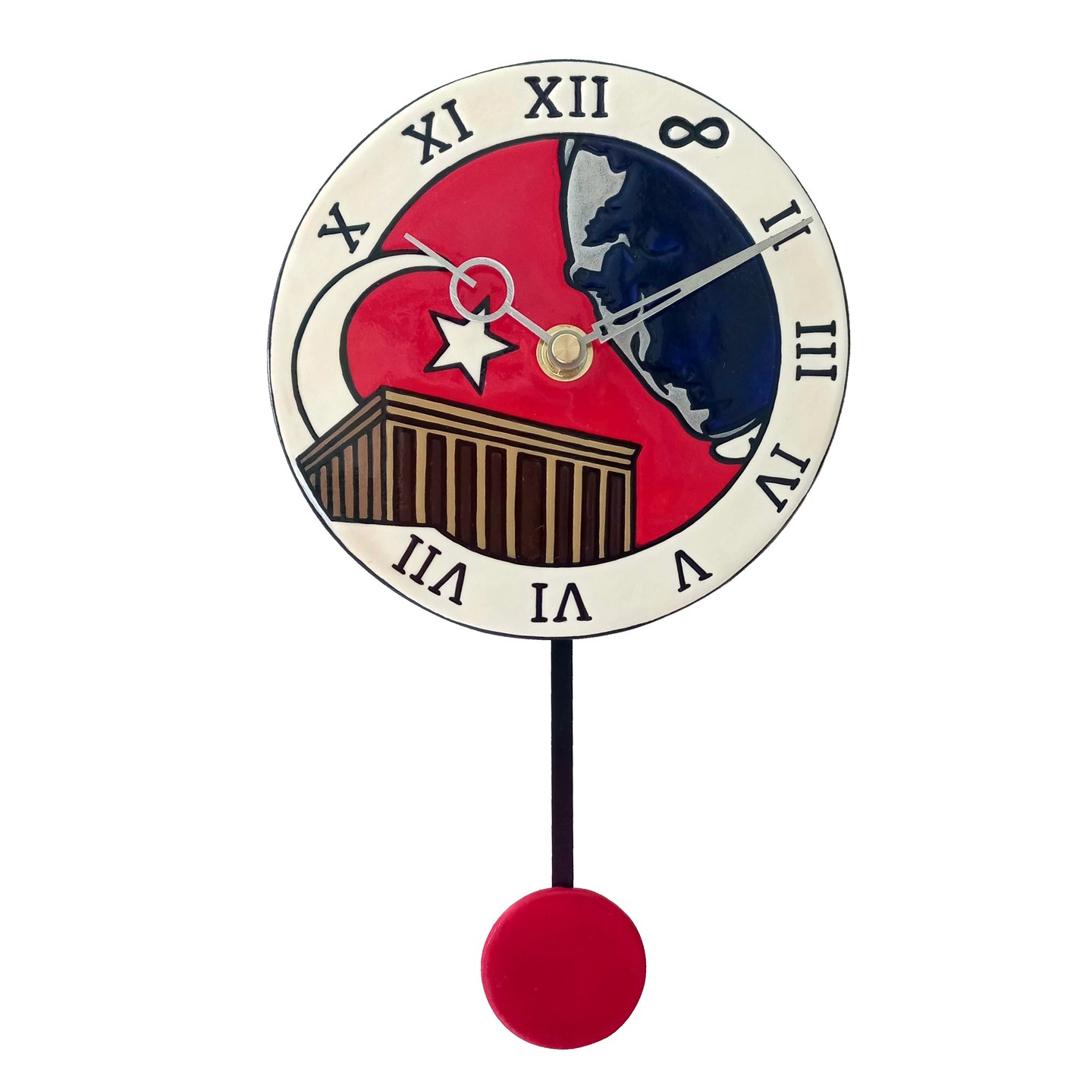 🇹🇷 Atatürk – Cumhuriyet Serisi | Seramik Sarkaçlı Duvar Saati
Cumhuriyet’in izlerini ve Atatürk’ün silüetini sanatsal bir dille buluşturan bu el yapımı seramik sarkaçlı duvar saati; kırmızı ve lacivert tonlarıyla güçlü, anlamlı ve zamansız bir duruş sergiler.
Sessiz akan zamanı, tarih ve saygıyla birlikte hissettiren özel bir tasarım.
🎨 El boyaması seramik kadran
🕰️ Sessiz ve akıcı mekanizma
🖐️ El yapımı, tek ve özgün üretim
🎁 Cumhuriyet değerlerini ve sanatsal dekoru sevenler için çok özel bir hediye.
Zaman geçer, iz kalır.
#ticktackclocks
#atatürksaati
#cumhuriyetserisi
#seramikduvarsaatı
#sarkaçlısaat
#elboyamasısaat
#tarihidekor
#sanatsaldekor
#anlamlıtasarım
#atatürkteması
#cumhuriyetdeğeri
#romarakamlı
#sessizsaat
#eldeüretim
#özgüntasarım
#butiktasarım
#zamansızdekor
#duvardekoru
#evdekorasyonu
#klasikdekor
#kırmızıbeyaz
#sanatevi
#dekoratifsaat
#hediyefikri
#anlamlıhediye
#evhediyesi
#instadekor
#içmekândekoru
#türkiyedeüretim
#seramiksanat