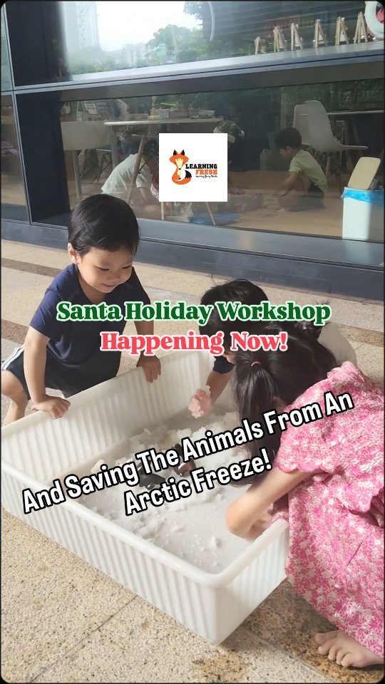 🥶❄️🥶 "Snowing" in Malaysia!
#wintercamp #santaworkshop #reggioemilia