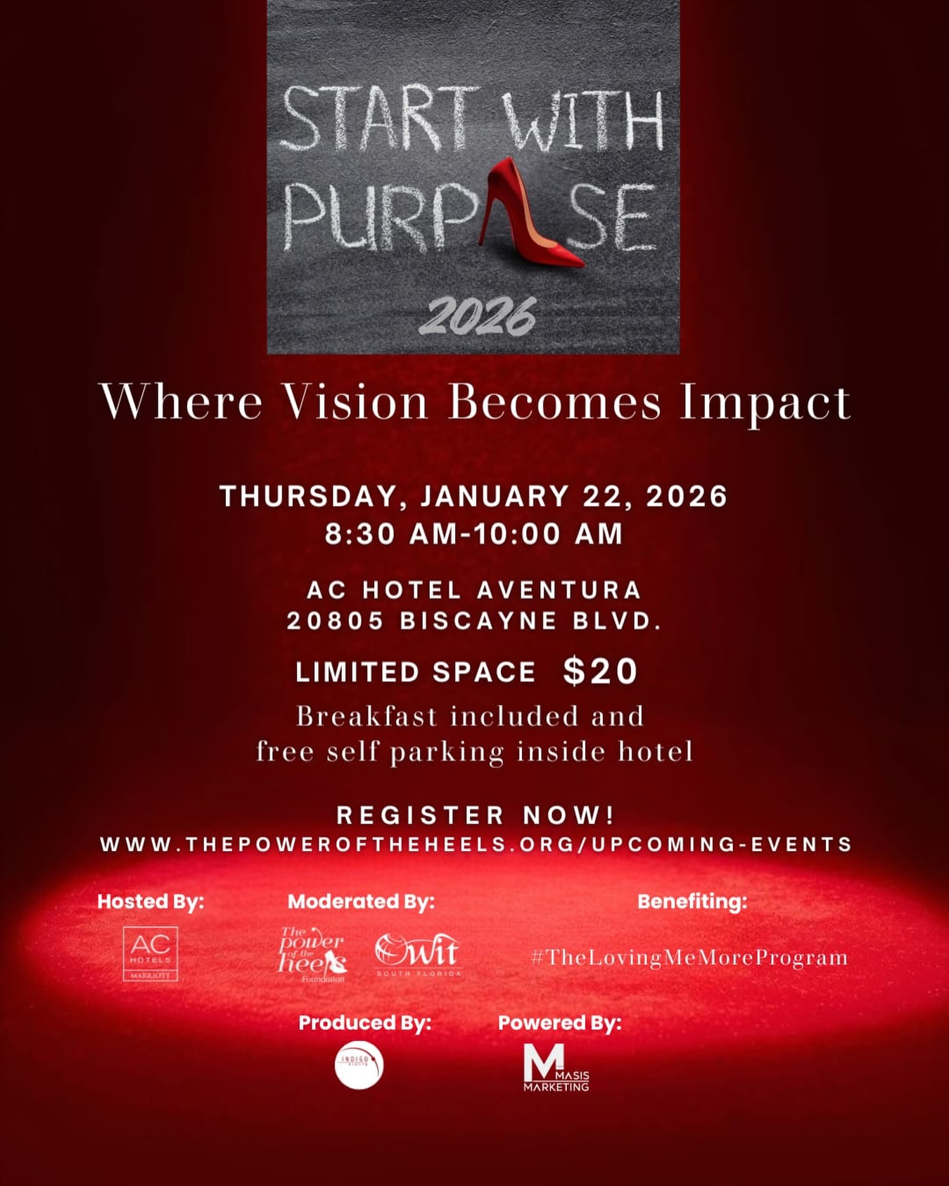 We begin the year by collaborating with purpose, strengthening connections, and shaping the opportunities that will define 2026.
Date: January 22 2026
Breakfast Included $20.00 Limited Space!
Free Parking Inside Hotel.
REGISTER NOW!
https://www.thepoweroftheheels.org/upcoming-events
Hosted by: Gladys Mezrahi @gladysmezrahi
Our goal is the betterment of society via empowering women.