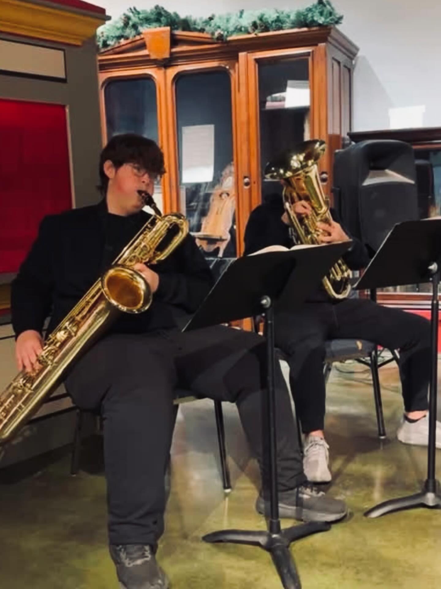 Thank you to the General John A. Logan Museum for having us out today to play some carols. It was a nice way to end a very busy week of performances.