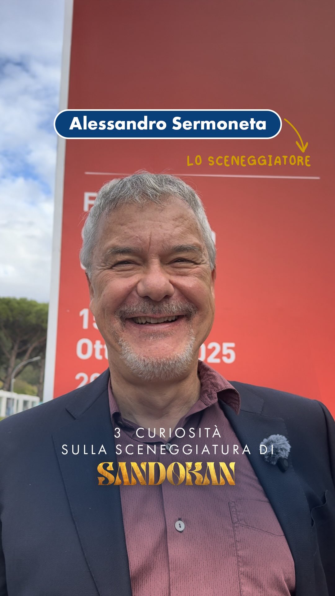 Tre curiosità con Alessandro Sermoneta sulla sceneggiatura di #Sandokan: un lavoro intenso, fa....