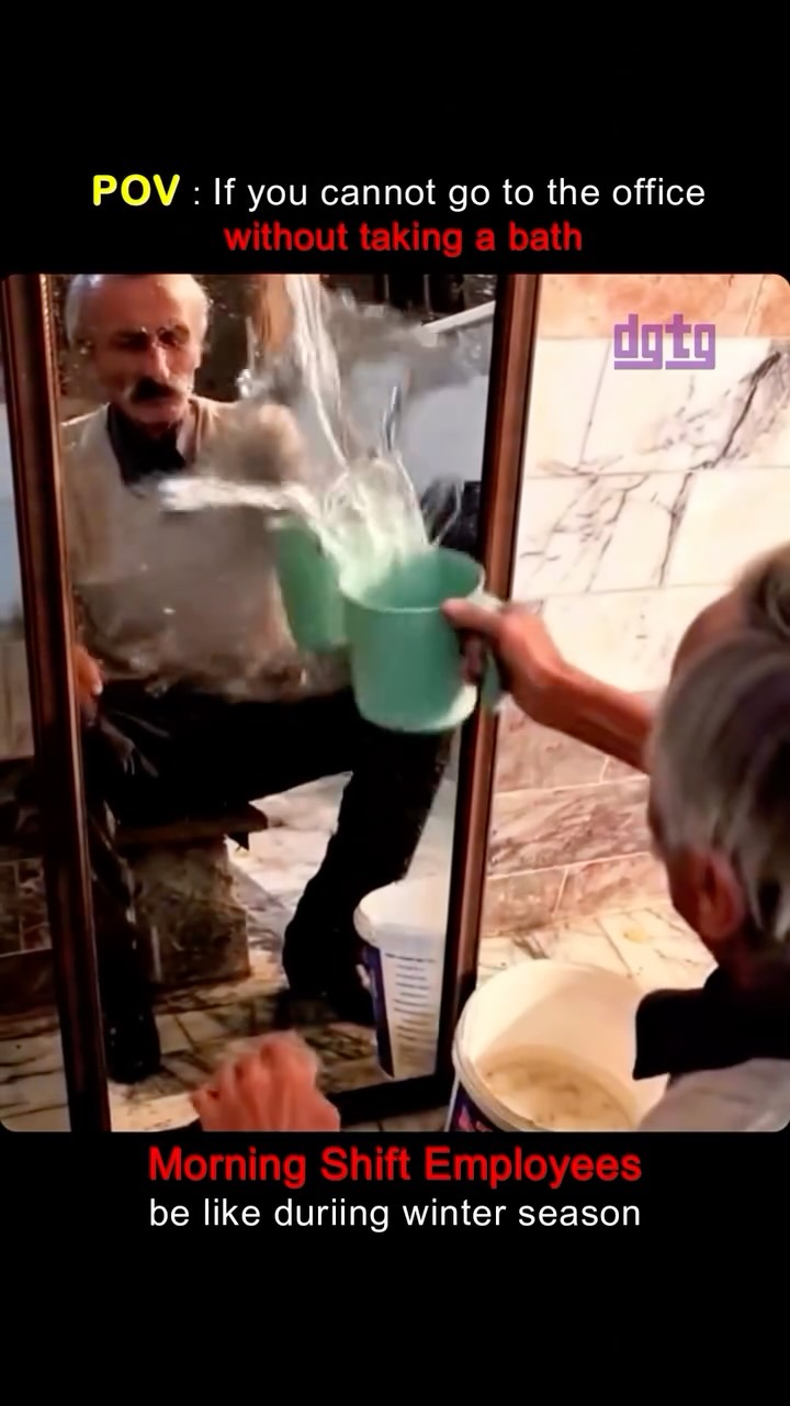 Daily bath be like in winter 🥶😂
#office #corporate #instadaily #funny #officelife