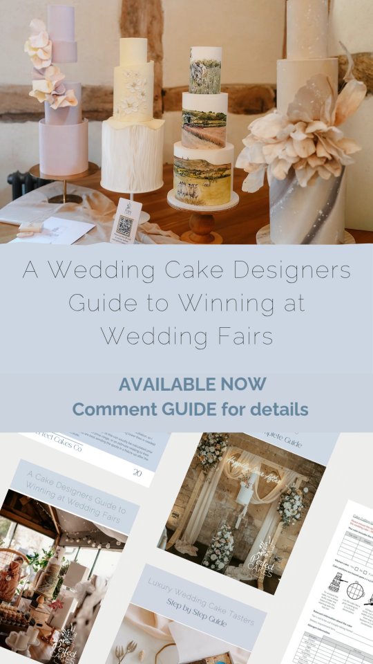 WIN AT WEDDING FAIRS!!...
If you are a baker looking to break into the wedding industry, or perhaps already in the industry and want to fully utilise your in person marketing at wedding events... we have got you covered!
@perfectcakesco new PDF guide 'A wedding Designers Guide to Winning at Wedding Fairs' may be just what you are looking for.
Sharing top tips on:
How to pick the best wedding fairs or showcases for you
How you prep for your event
What to do at your event
How to follow up to secure thoae bookings
Normally £20 but with a 10% launch discount available (automatically added) until midnight on 14th Dec
Comment GUIDE and we will send you the link to get yours.
Also to celebrate, you can get 10% off all of @perfectcakesco guides and recipes (link in @perfectcakesco bio) including the NEW Wedding Cake Makers - Business Bundle
(4 of my business guides as a huge discount!
