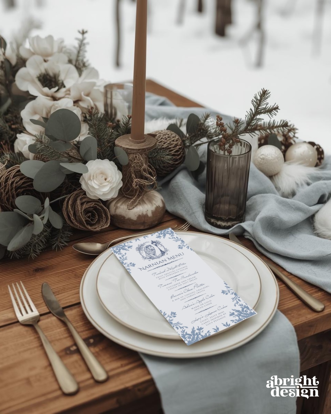 ✨ Step through the wardrobe and into the magic of Narnia ✨
Our Lantern Waste Narnian Party Menu is a 4x9 digital download designed to bring classic fantasy to life. Featuring a dreamy forest leaf border, the iconic lamp post, and noble Aslan, this menu captures the wonder of eternal winter melting into spring 🦁🌿
Perfect for Narnian birthdays, whimsical weddings, fantasy parties, and themed events, this editable Canva template lets you customize fonts, wording, and details to create a celebration straight out of a storybook.
Invite your guests to a royal feast… or an adventure beyond imagination ✨
📥 Instant Digital Download
🖋 Fully Editable in Canva
#NarniaParty #LanternWaste #FantasyPartyDecor #NarnianTheme #WhimsicalWedding #EtsyFinds #DigitalDownload