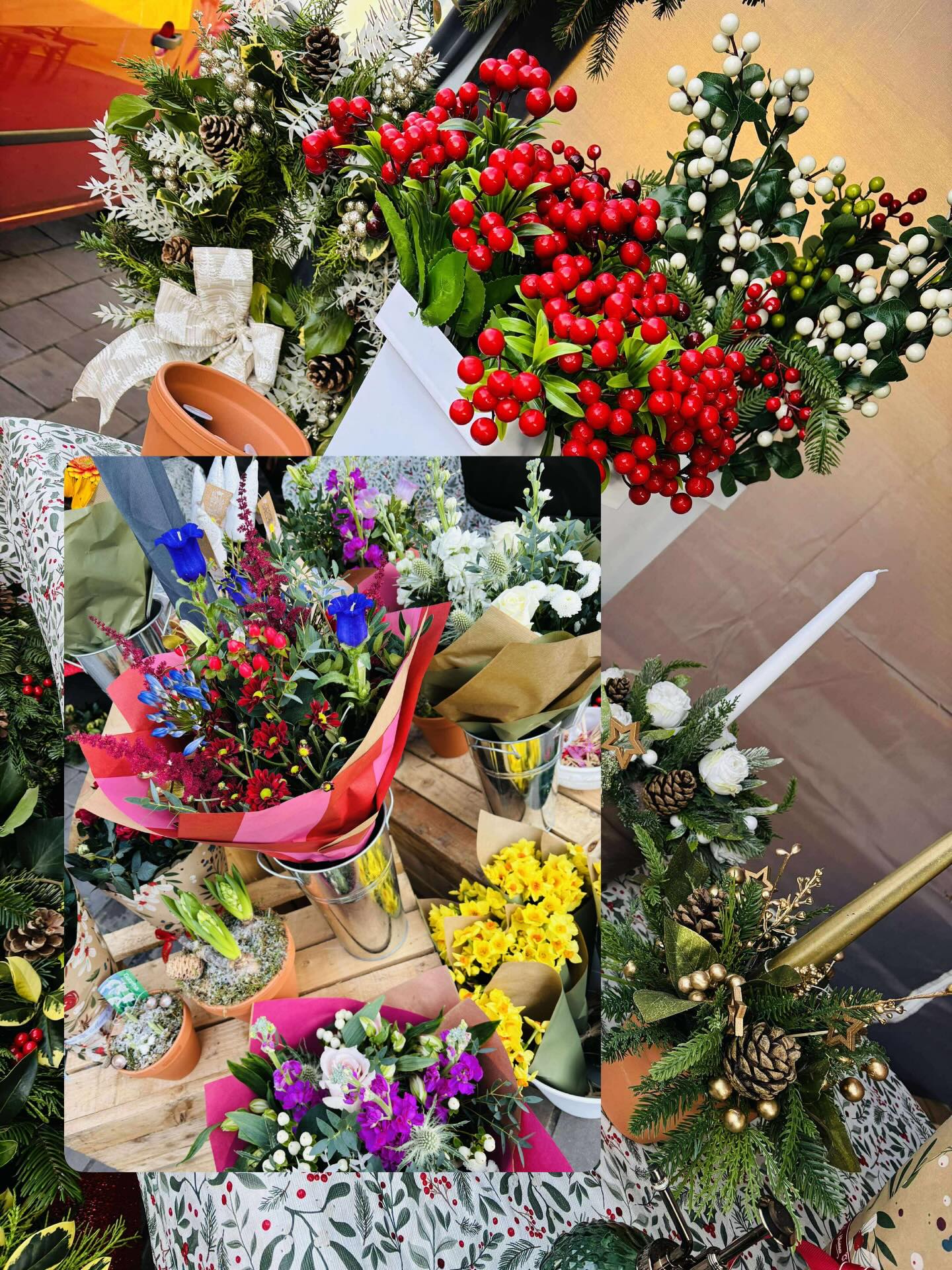 Beautiful blooms from @oliveandbloom.theflorist available at the Taunton Independent Market today!
Open 10am - 3pm while stocks last!
#christmasmarket #today #taunton