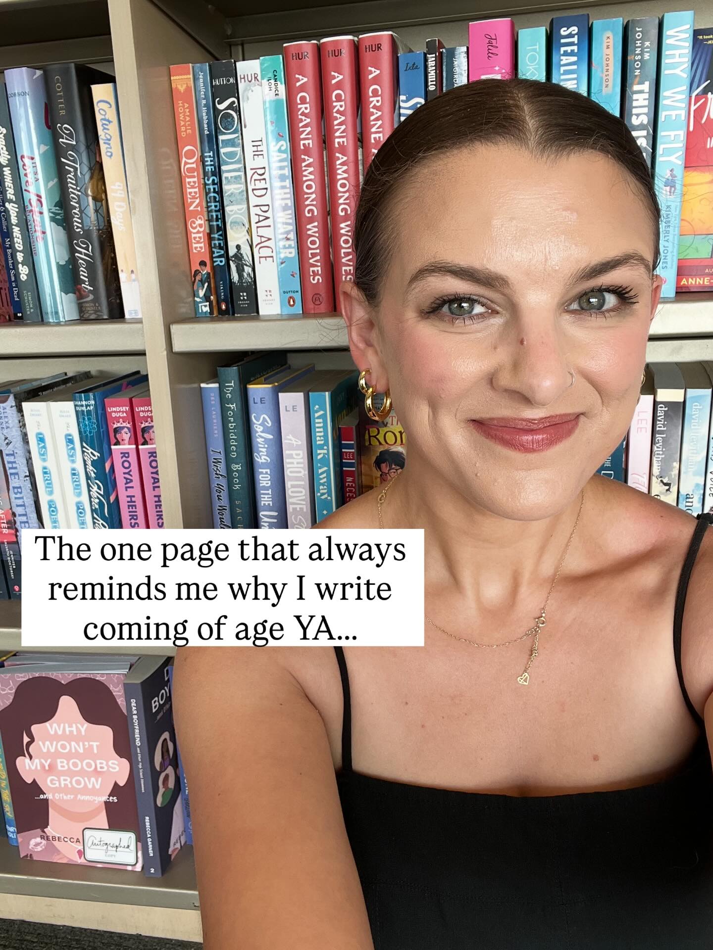 Emma Bishop is your typical teenage girl dealing with zits, boys, fights with her friends, and, of course, wondering if her boobs are ever going to grow. Written diary style, Why Won’t My Boobs Grow… and Other Annoyances is a relatable, laugh out loud, coming of age novel about friendship, self-confidence, and puberty. It’s Judy Blume for a new generation. ✨
Perfect for the tween or teen girl in your life, Why Won’t My Boobs Grow… and Other Annoyances is available in paperback wherever you buy books (+ signed copies from me!), and ebook & audio on the Zon. You know where to go. 😉👉🏼
#booksforgirls #yabookrecs #momsofteens