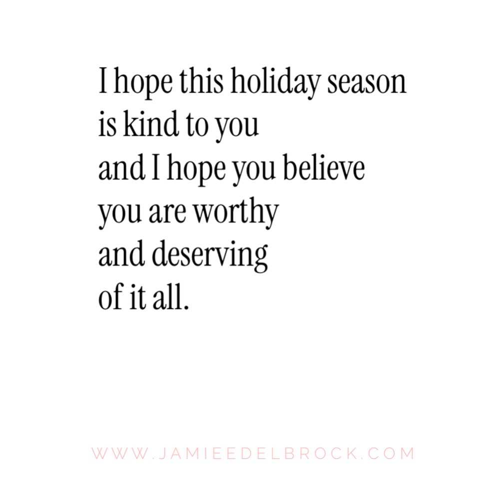 Just a remit to be who you are and love who you are. You do not have to shrink or stretch for anyone this holiday season - or ever! Just as you are, you are worthy of love, kindness, and all things good 🤍✨🎄
.
.
.
.
.
.
#BeYourself #WorthyAsYouAre #SelfLove