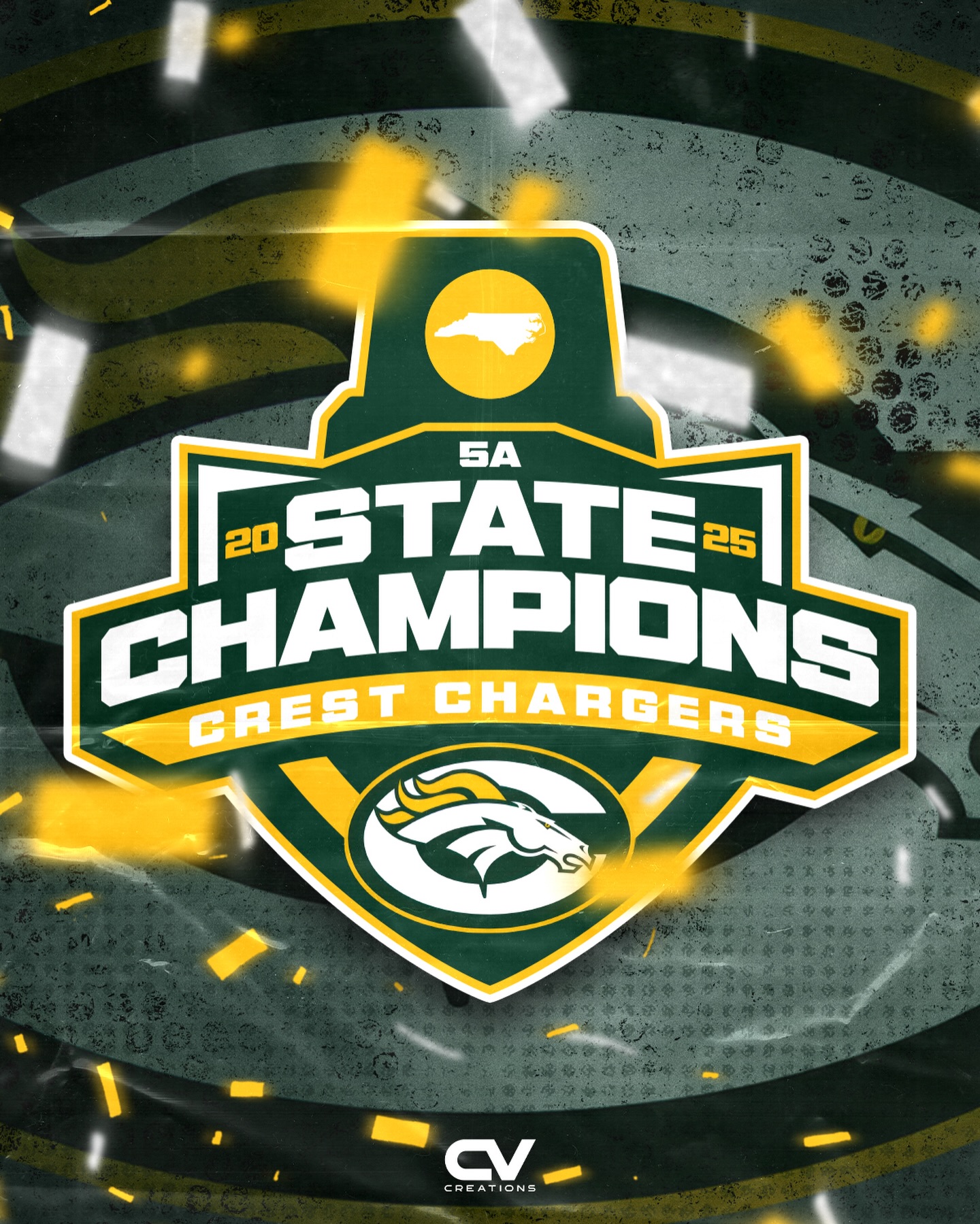 Cleveland County claimed its second state championship of the day as the Crest Chargers defeated the Hunt Warriors 31-14 to win the 5A title.