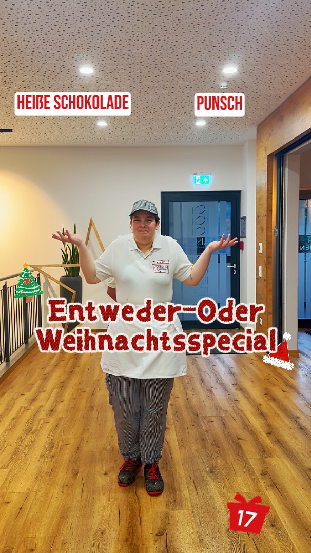 🎄 17. Türchen - Entweder- oder
✨ Unser Weihnachtsspecial mit dem Team: süß, gemütlich & voller Lieblingsmomente 🎅🏼🍪🤶🏼
#bäckerei #konditorei #baeckereiraisch #backwaren #entwederoder #weihnachtsspecial #entwederoder #raisch #team