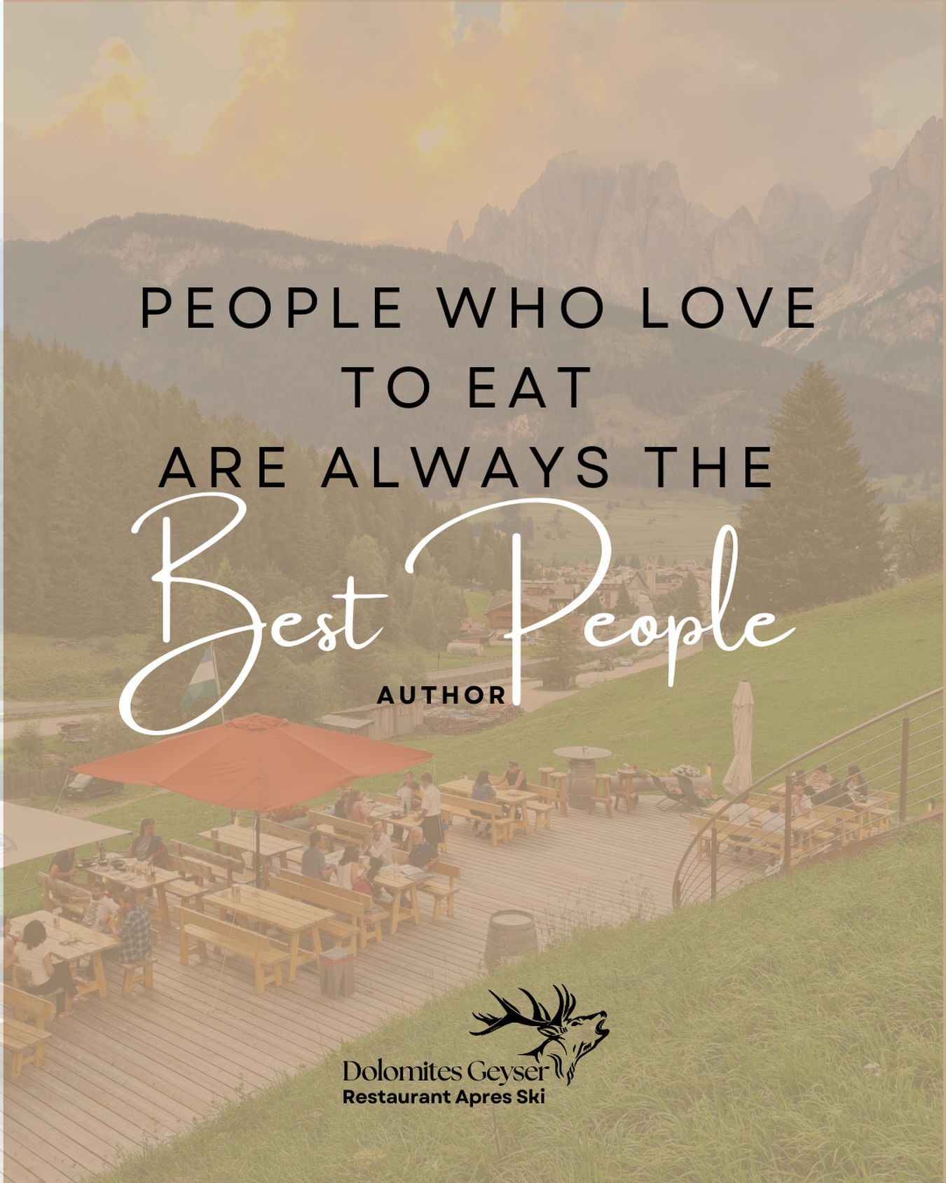 Mangiare bene unisce le persone giuste.
Il resto succede intorno a un tavolo đđ´
Dolomites Geyser Restaurant Apres Ski
Pozza di Fassa
Contatti đ link in bio
#dolomitesgeyser #valdifassa #ristoranteapresski