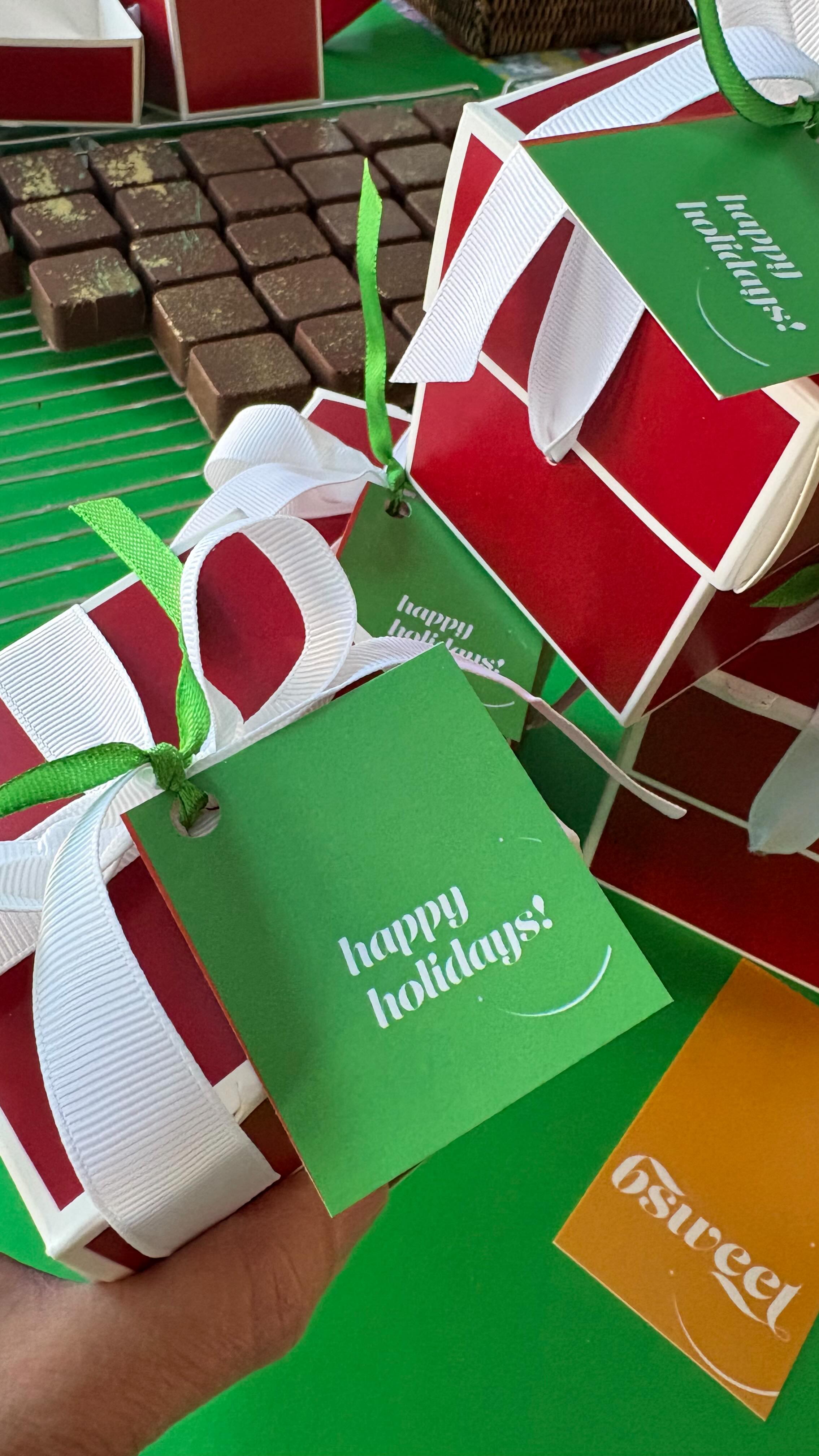 Box by box, bite by bite our Christmas treats box are ready to go!! 🎄🎅🏼
Our chocolate honey cake bites are packed with love and ready to sweeten your holiday gatherings.
#BehindTheScenes
#PackedWithLove
#HandmadeTreats
#ArtisanSweets
#SmallBatch
#madewithcare
#ChocolateLovers
#HoneyCake
#BiteSizedTreats
#SweetMoments
#ChocolateTreats
#HolidayGifting
#SweetGifts
#SupportSmallBusiness
#TorontoSmallBusiness