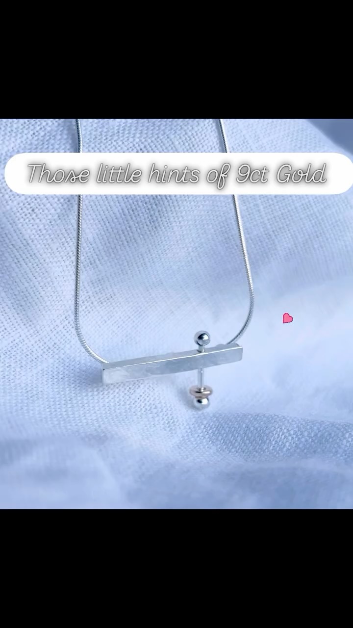The "Kinetic" pendant handcrafted in sterling silver and 9ct Gold, a stunning piece that moves beautifully. #sterlingandgold #handcraftedjewellery #handmadejewellery #artisanjewellery #hillsborough #lisburncity #shopsmallbusiness