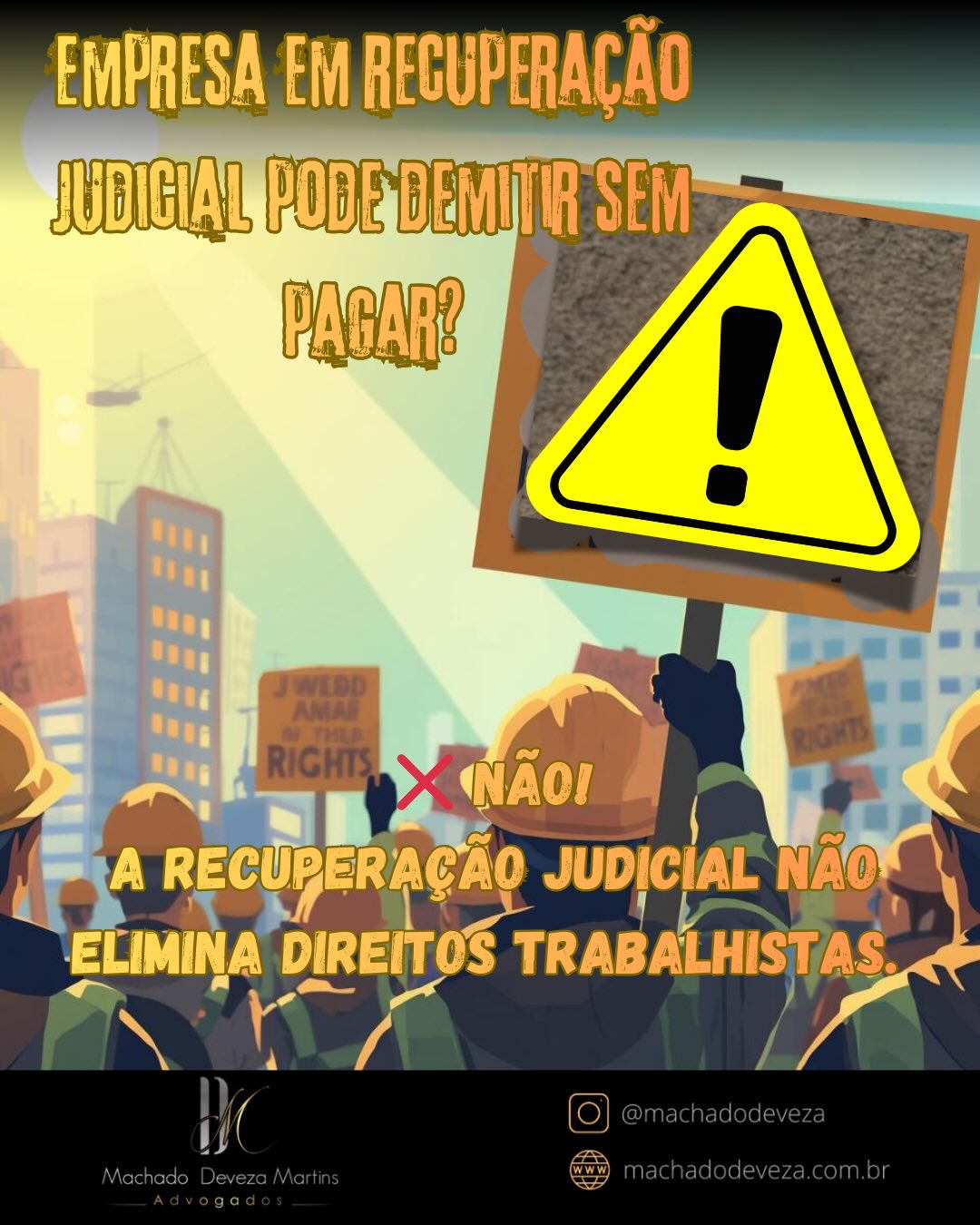 🚨 ATENÇÃO!
Se você foi demitido por uma empresa que dispensou milhares de funcionários, leia isso até o fim.
A empresa pode até estar em recuperação judicial,
mas SEUS DIREITOS NÃO ENTRAM EM CRISE.
👉 Demissão em massa não autoriza:
❌ atraso na rescisão
❌ corte de verbas trabalhistas
❌ perda do FGTS ou da multa de 40%
❌ negativa de seguro-desemprego
📜 A lei é clara:
✔️ verbas rescisórias são obrigatórias
✔️ prazo de 10 dias continua valendo
✔️ atraso gera multa
✔️ é possível buscar seus direitos na Justiça
⚠️ Muitos trabalhadores aceitam prejuízo por falta de informação.
E é exatamente isso que grandes empresas contam que aconteça.
💡 Cada caso precisa ser analisado individualmente,
mas direito ignorado vira dinheiro perdido.
📩 Se você foi demitido,
envie uma mensagem agora e receba orientação jurídica
para saber se você tem valores a receber.
⚖️ Informação é proteção.
🚫 Crise da empresa não pode virar prejuízo para o trabalhador. #DireitoDoTrabalho
#DemissaoEmMassa
#RecuperacaoJudicial
#DireitosTrabalhistas
#Trabalhador
